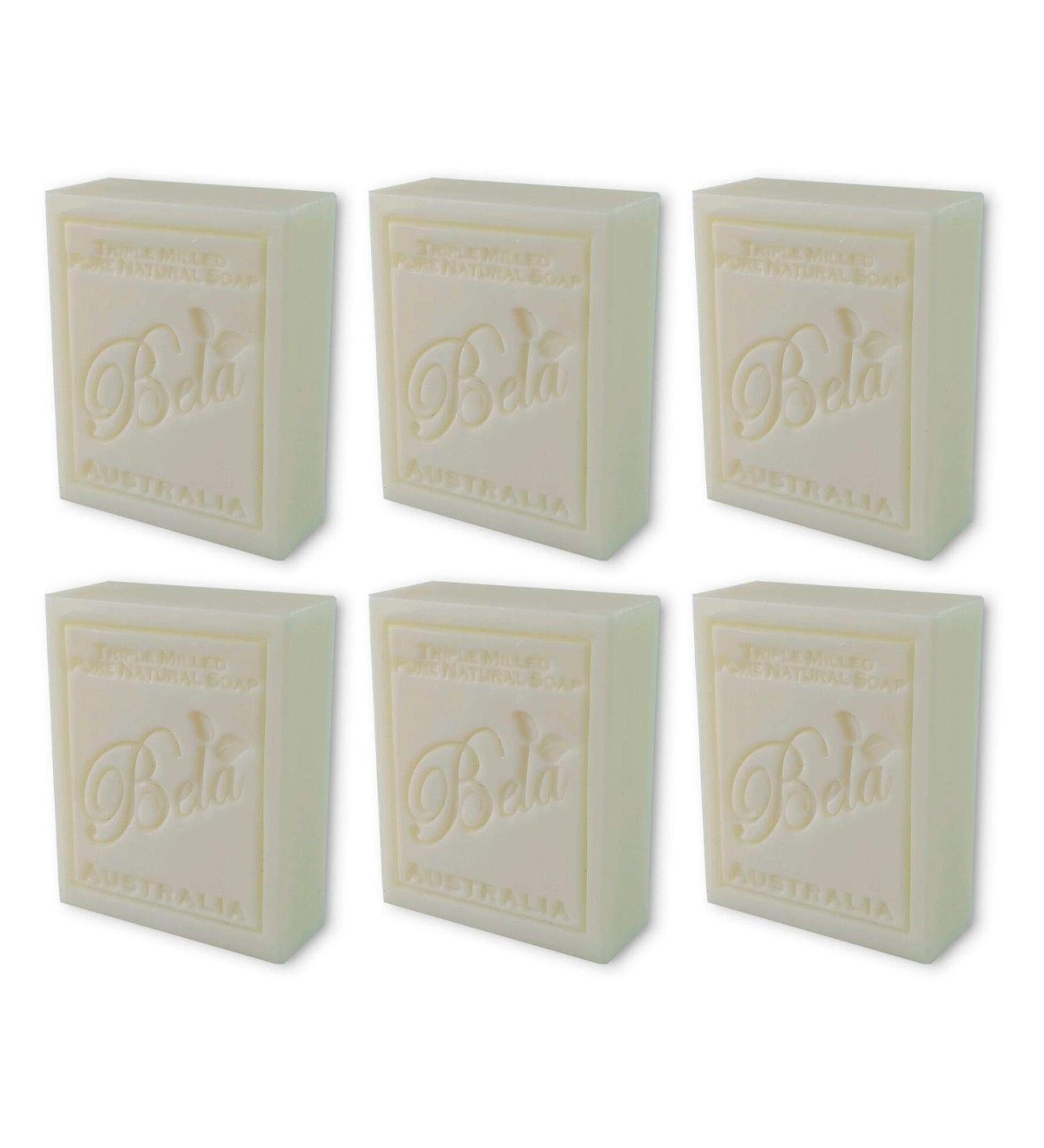 Bela Bath & Beauty Extra Creamy Goats Milk Soap Bars - 6 Pack, 3.3 oz. Each | Triple Milled & Moisturizing | No Harsh Ingredients - Buy Online on GoSupps.com