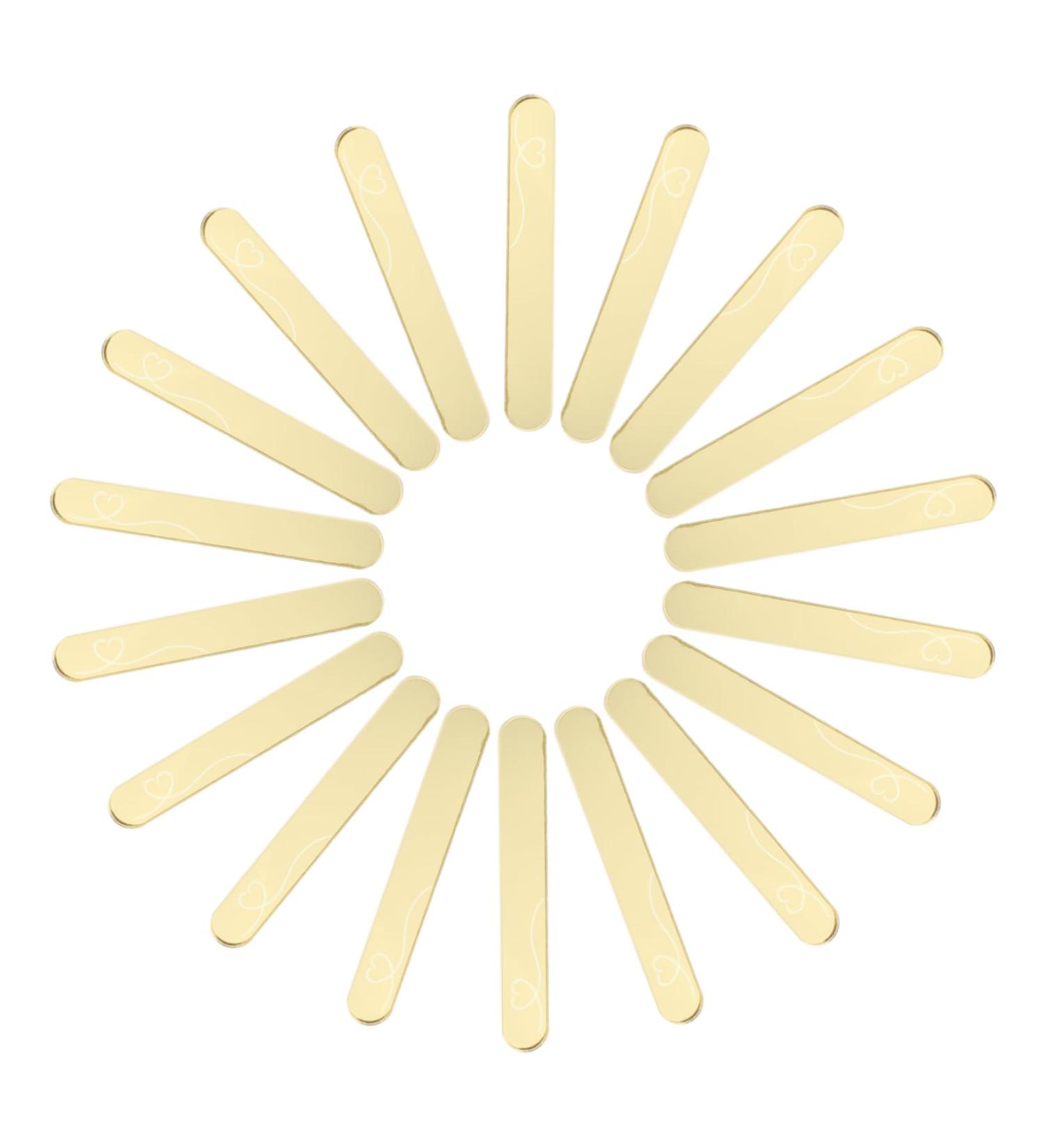 STOBOK 20pcs Ice Cream Stick Silicone Molds Popsicle Sticks for Crafts Jumbo Lollipop Diy Mold Giant Cake As Shown 7X1CM - Buy Online on GoSupps.com