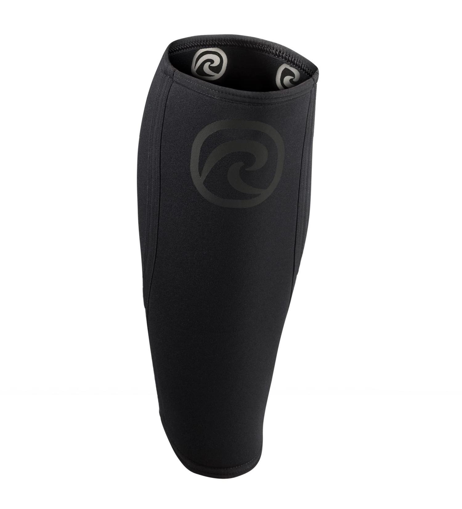 Rehband Neoprene Calf Bandage - Compression Support for Deadlifts | 1 Piece or Pair in Carbon/Black - Buy Online on GoSupps.com