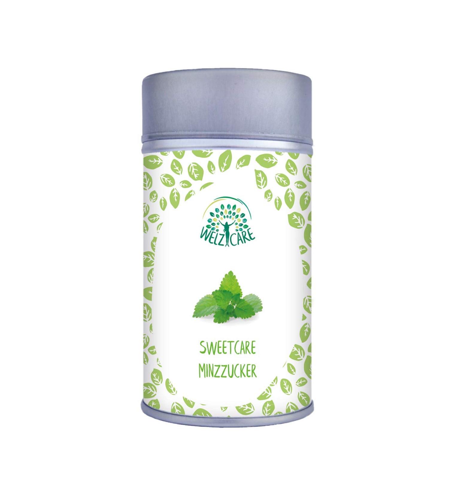 SweetCare Sugar Spreader Mint | Natural Sugar Substitute with Erythritol & Stevia | Finely Ground Moroccan Mint - Buy Online on GoSupps.com