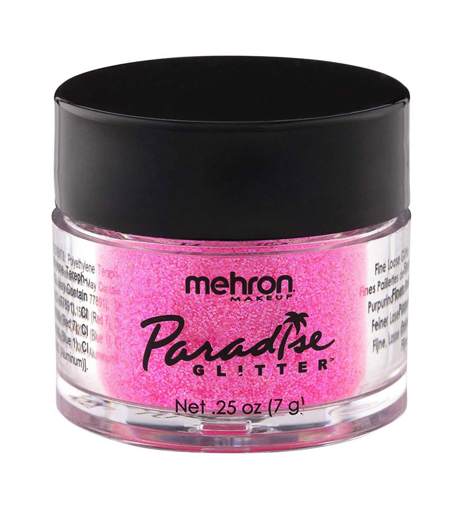 Mehron Makeup Paradise AQ Glitter (.25 oz) - Pastel Pink | High-Quality Sparkle for Face & Body - Buy Online on GoSupps.com