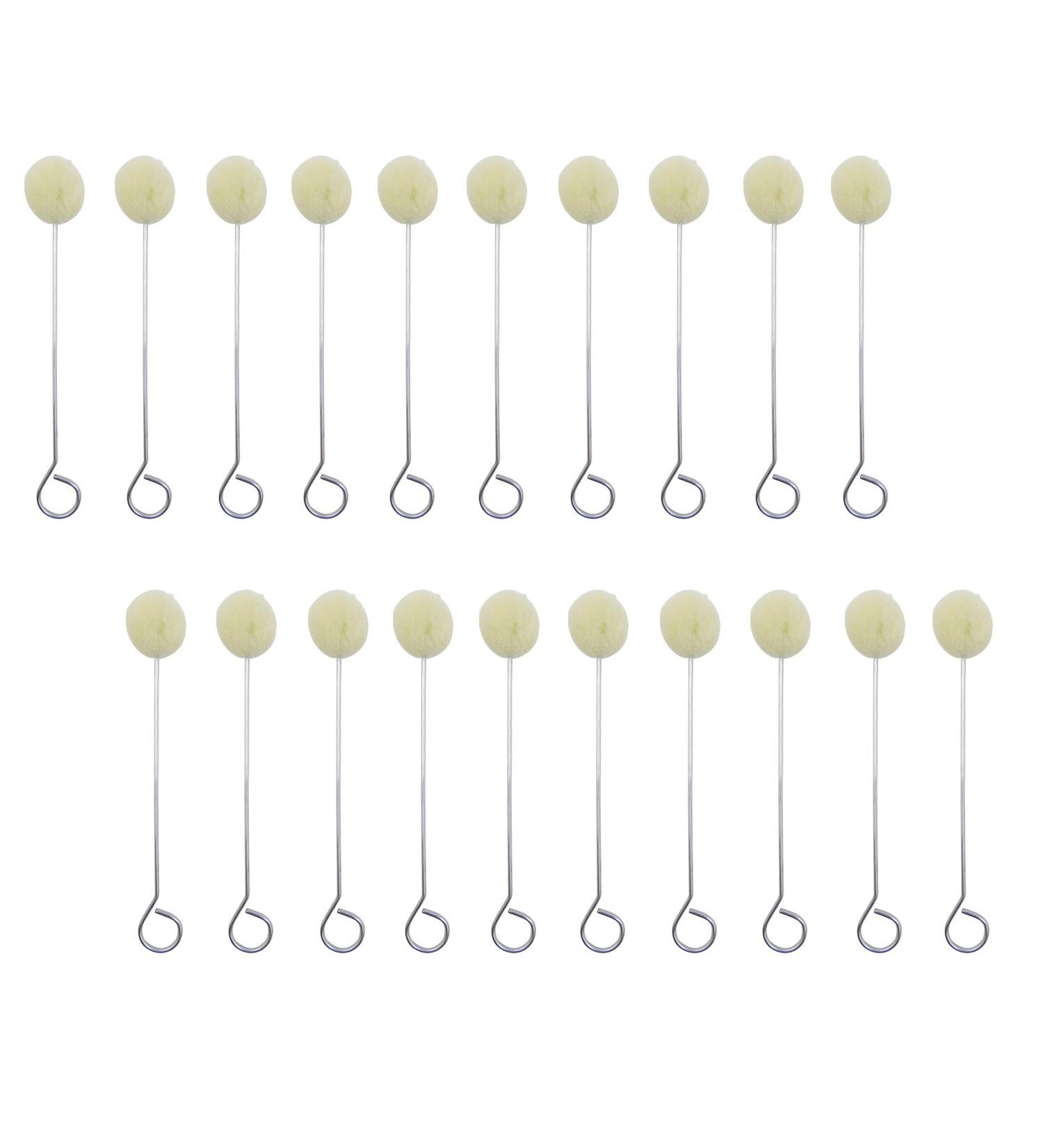 Wool Daubers 50 Pack with Metal Handle for Leather Dyeing - DIY Crafts Tool - Buy Online on GoSupps.com