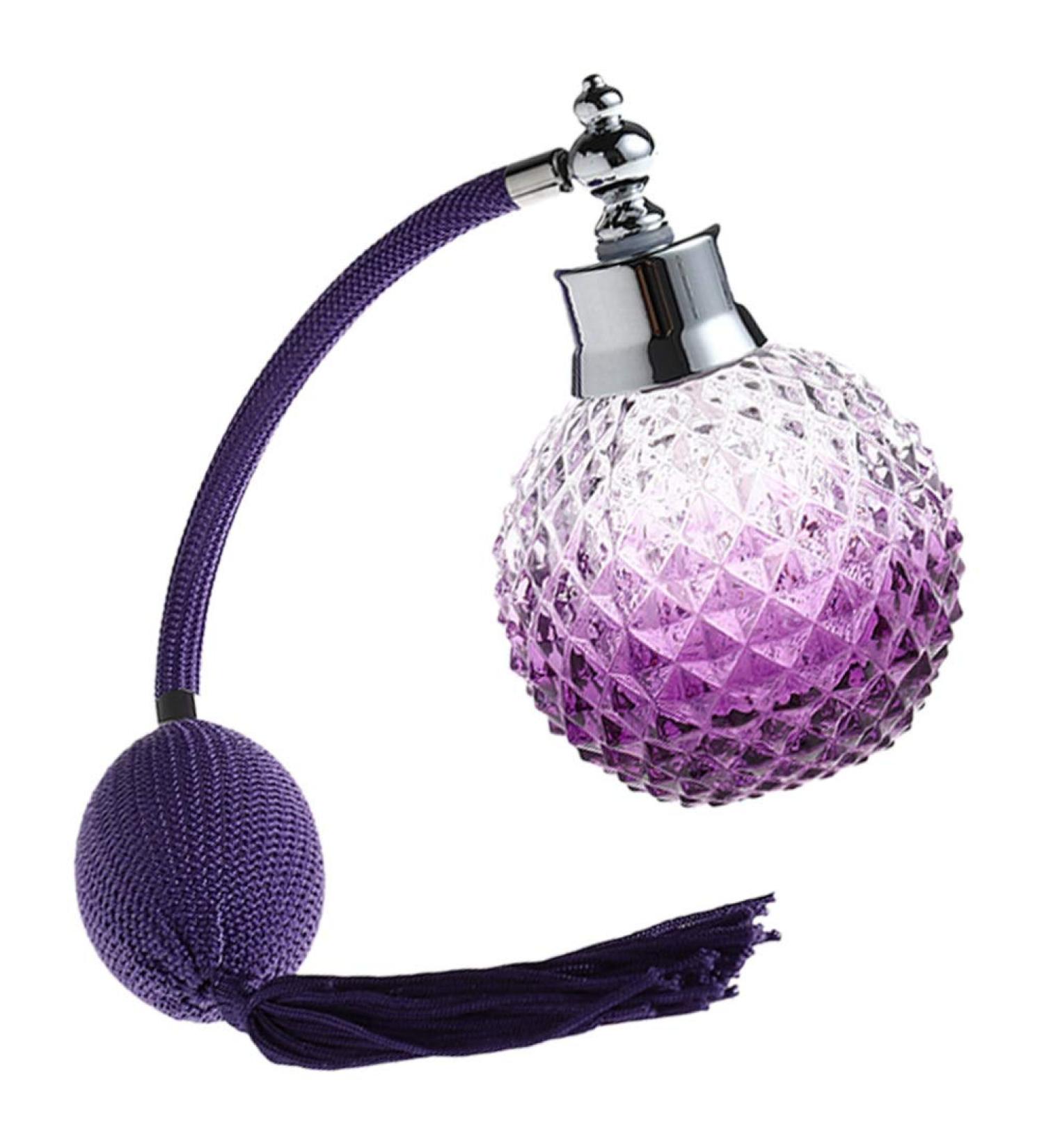 Air Bag Perfume Bottle - Purple Glass Travel Ornament for Car | International Shipping - Buy Online on GoSupps.com