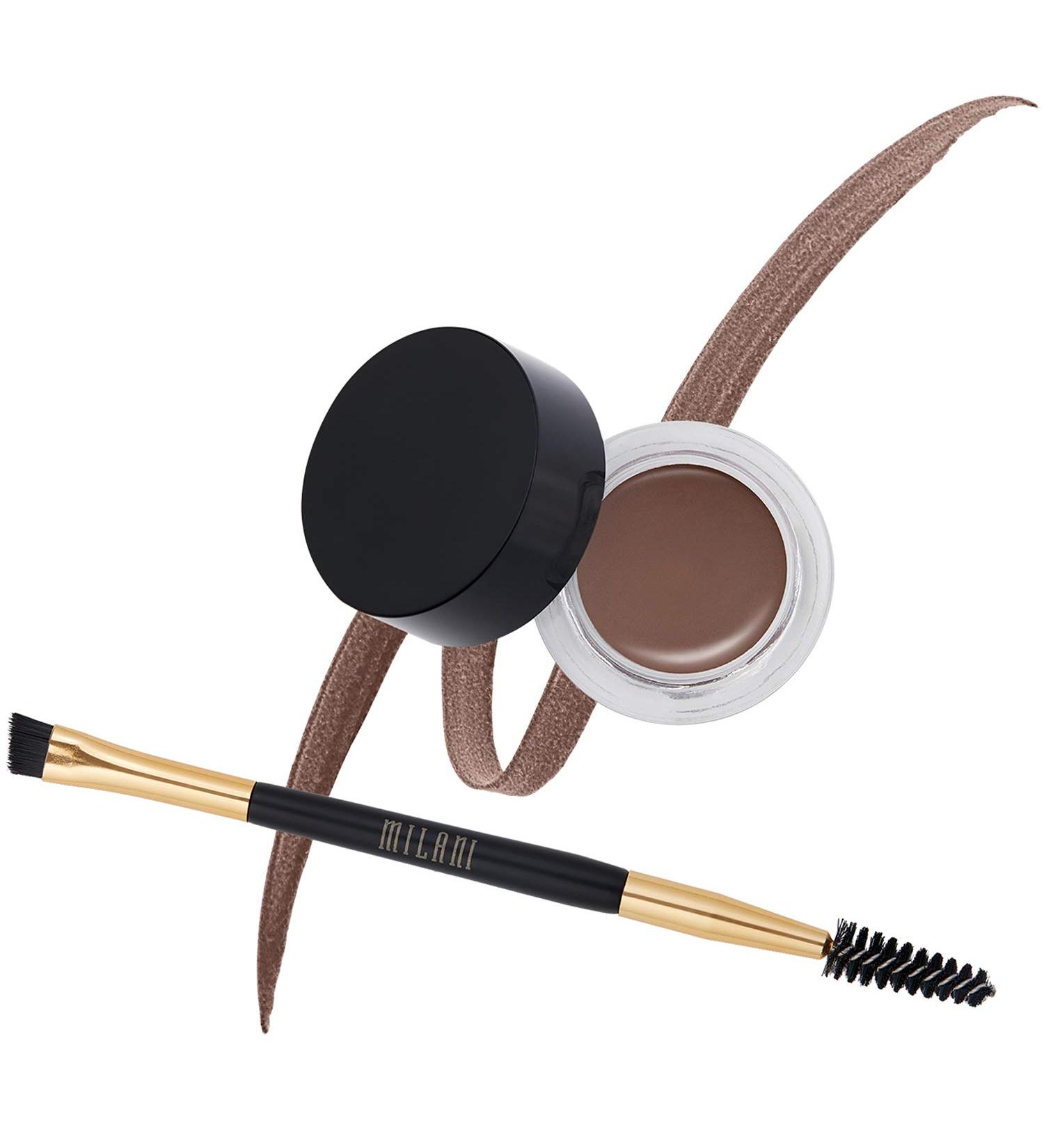 Milani Stay Put Brow Color - Dark Brown (0.09 oz) Vegan & Cruelty-Free 2 Pc Set - Buy Online on GoSupps.com