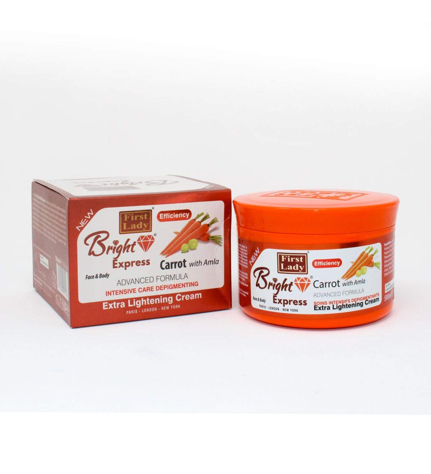 Bright Express Carrot & Amla Extra Skin Lightening Face & Body Cream 500ml - Efficiency