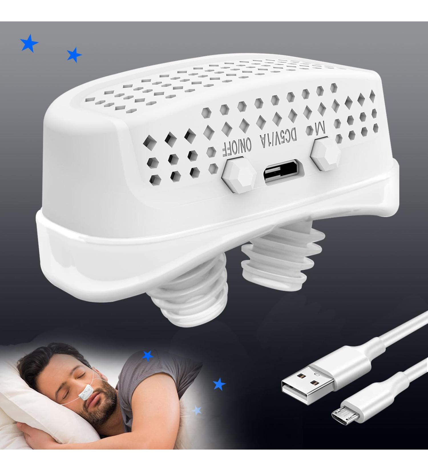 2023 Upgrade Electronic Anti Snoring Device with Adjustable Wind Speed for Better Sleep - Nose Vents Plugs with Gift Fixing Strap - Buy Online on GoSupps.com