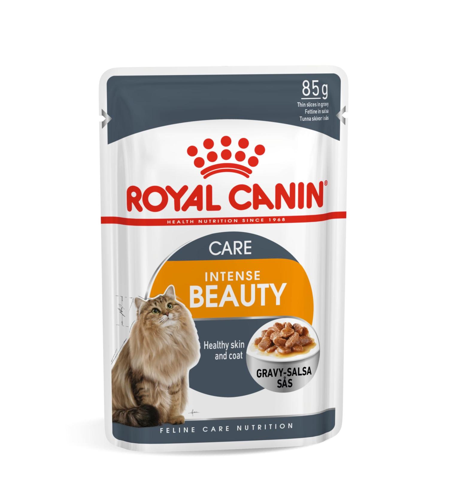 Royal Canin Hair & Skin Care Adult Wet Cat Food in Gravy 12 x 85g Fish or Meat 1.02 kg (Pack of 1) - Buy Online on GoSupps.com
