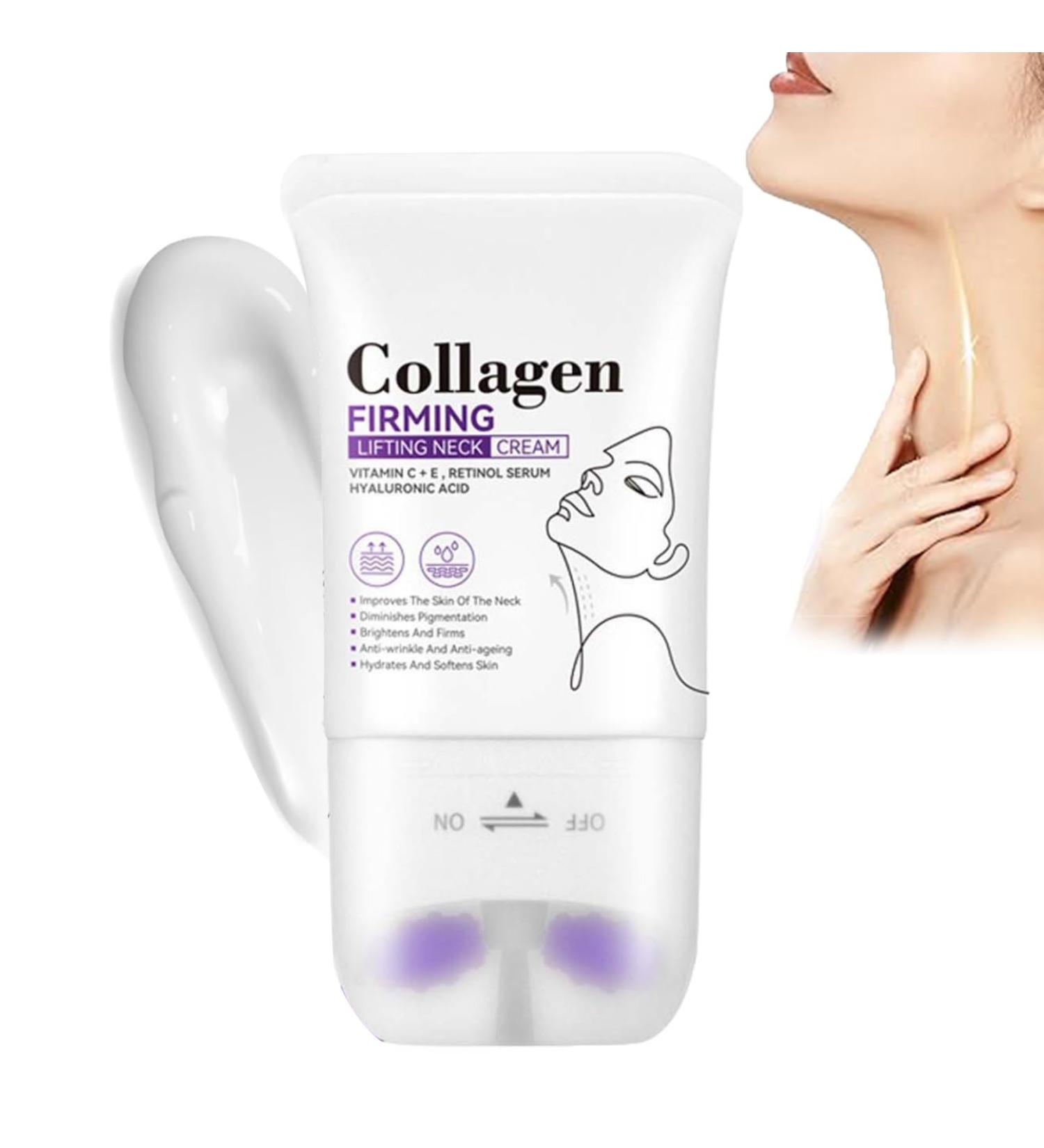 Neck Firming Cream Lifting Tightening Sagging Skin Collagen Firming Lifting Neck Cream Face & Neck Collagen Cream Tightening Face/Neck Anti-Wrinkle Collagen Cream for Dark Spot - Buy Online on GoSupps.com