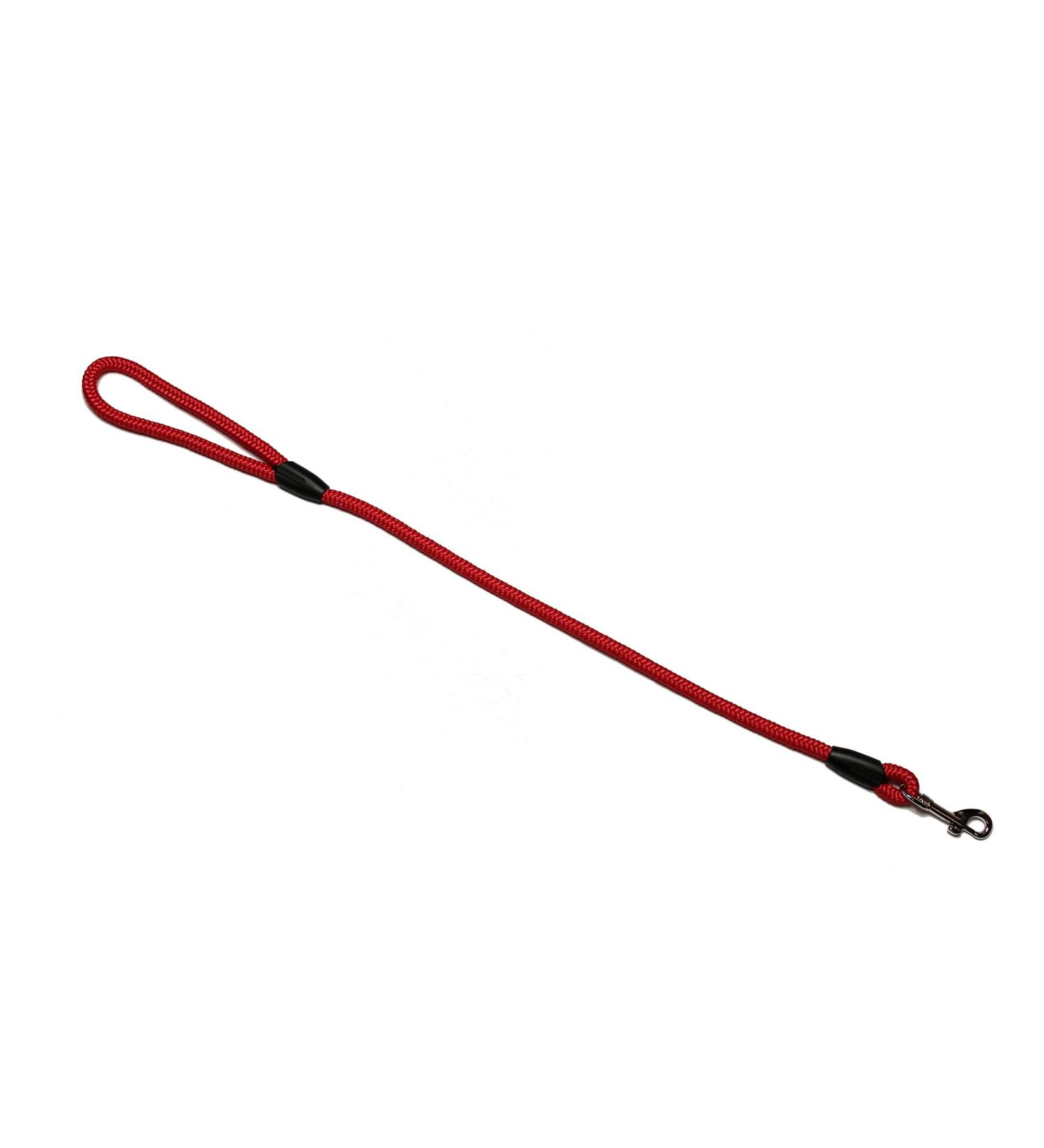 Leash - Rope leash with hand loop Basic 10mm 27 colours 7 lengths (0.70 m red) 0.70 m red