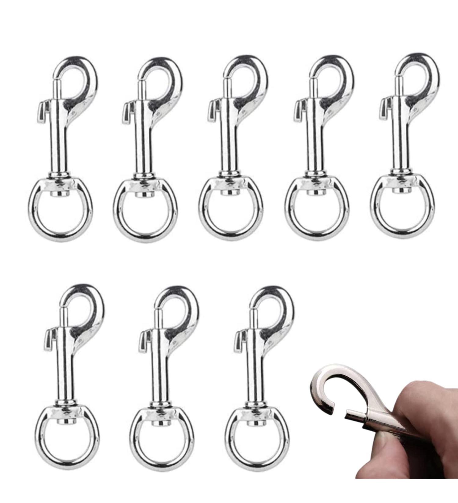 BOBOZHONG Leash Swivel Snap Hooks 12 Pcs 360 Swivel Trigger Clips Heavy Duty Snap Hooks Collar Swivel Snap Hooks Dog Lead Clip Pet Keychain for Dog Leash Collar Webbing Home Outdoor Camping Picnic - Buy Online on GoSupps.com