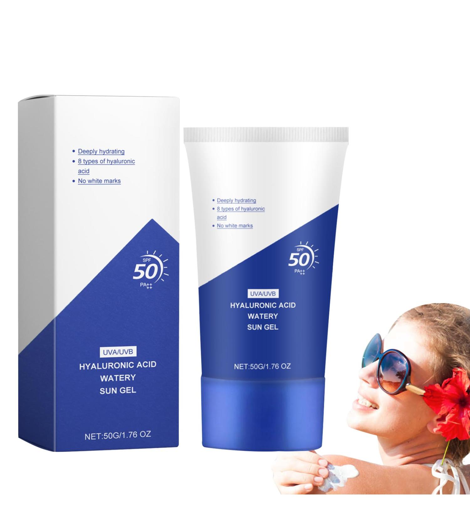 XdealCozyxc Sunscreen Spf 50 PA++++ Hyaluronic Acid Watery Sun Gel - Buy Online on GoSupps.com