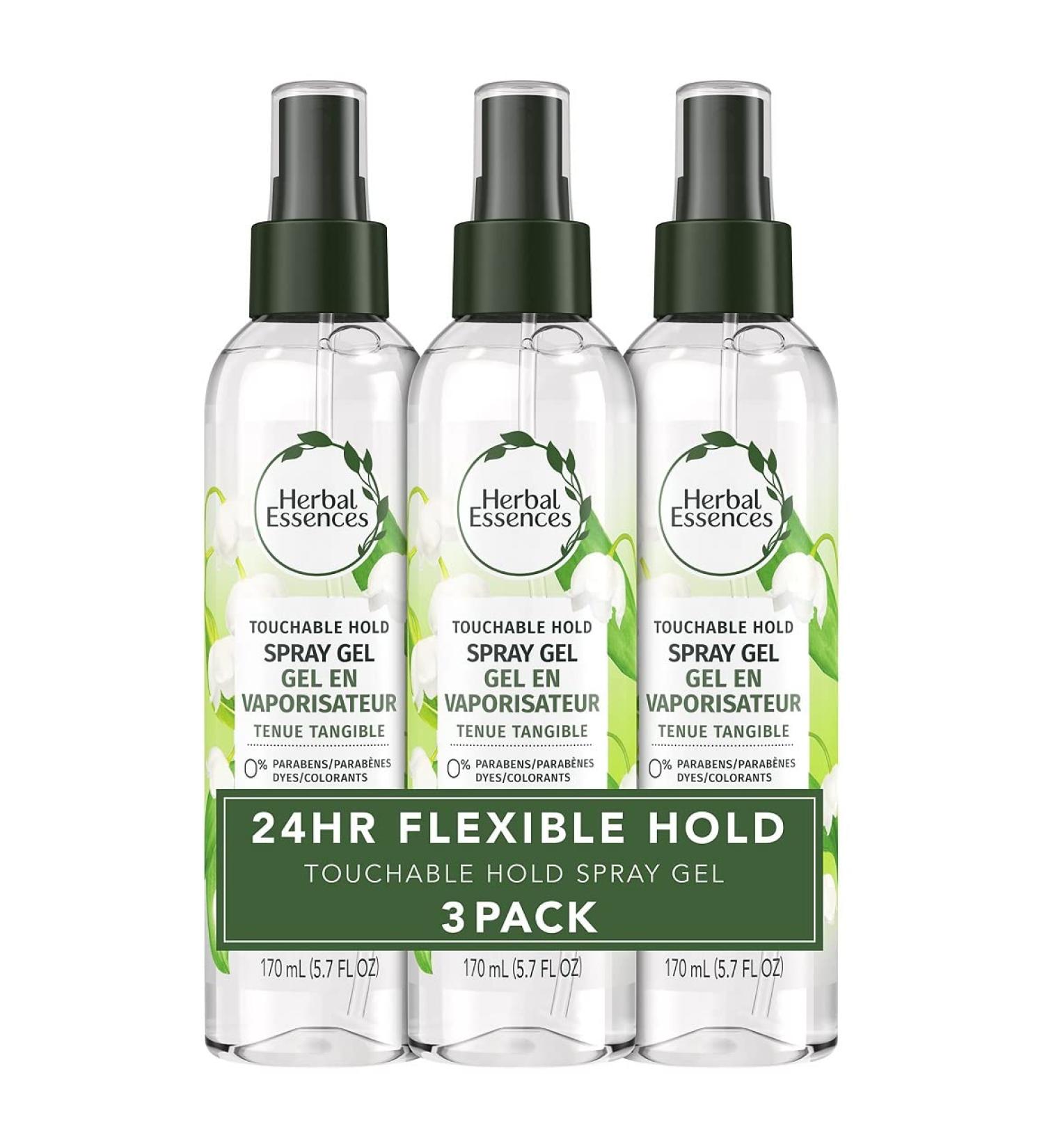 Herbal Essences Curly Hair Styling Gel for Women - Touchable Hold - 5.7 Fl Oz (Pack of 3) - NEW Version - Buy Online on GoSupps.com