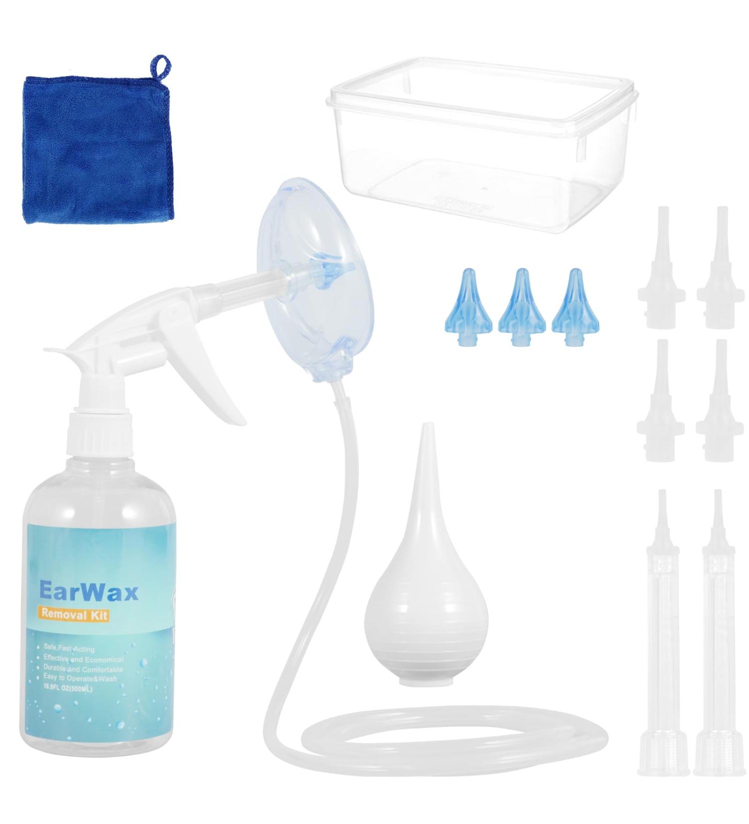 Effective Ear Wax Removal Tool Kit | Reusable & Safe Ear Cleaner for All Ages | Home Ear Wash System - Buy Online on GoSupps.com
