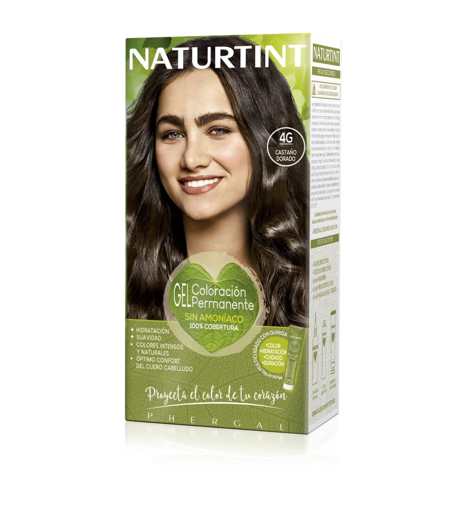 Natureint Biobased Hair Color 4G Chestnut Gold | Ammonia-Free | 170ml | Natural Ingredients for Vibrant Color - Buy Online on GoSupps.com