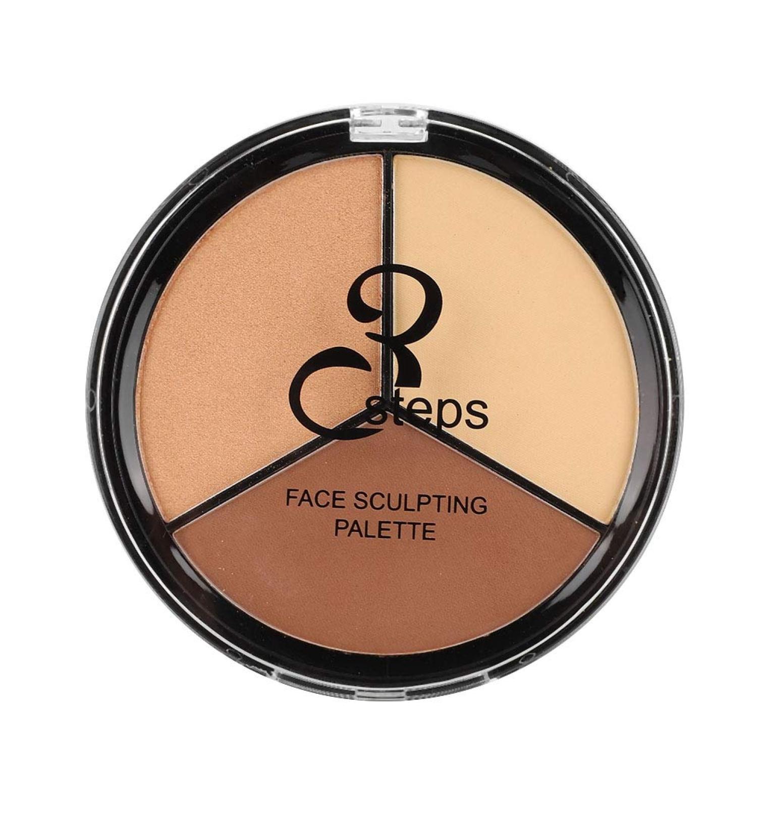 3-in-1 Make-Up Palette: Multicolored Face Highlight Concealer & Contour Powder | Durable Cosmetic Foundation - Buy Online on GoSupps.com