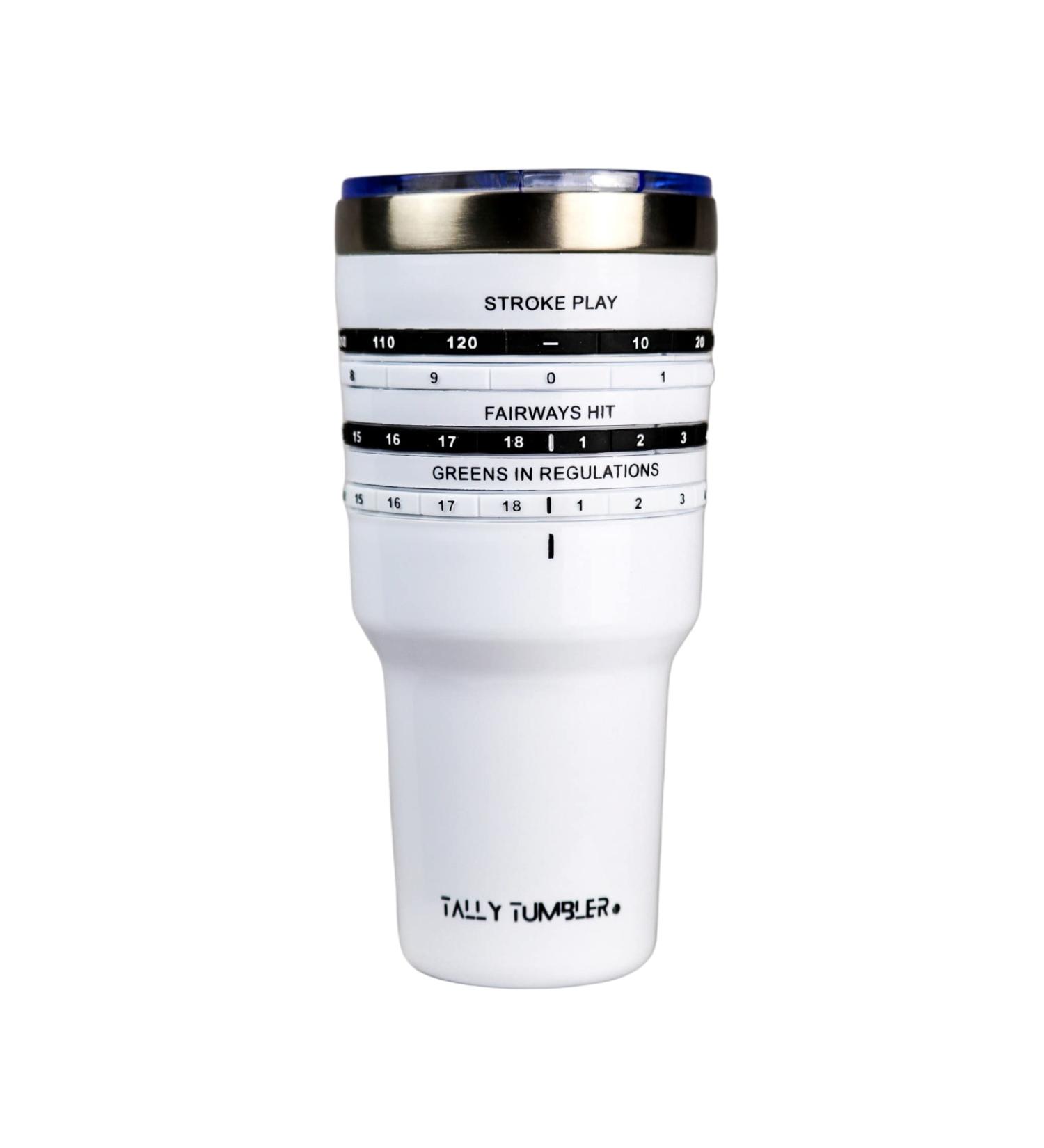 Tally Tumbler Golf Cup Holder | 30 oz Stainless Steel | Leak Proof Lid | Double Wall Insulation | Score Keeping Counter for Golfers - Buy Online on GoSupps.com