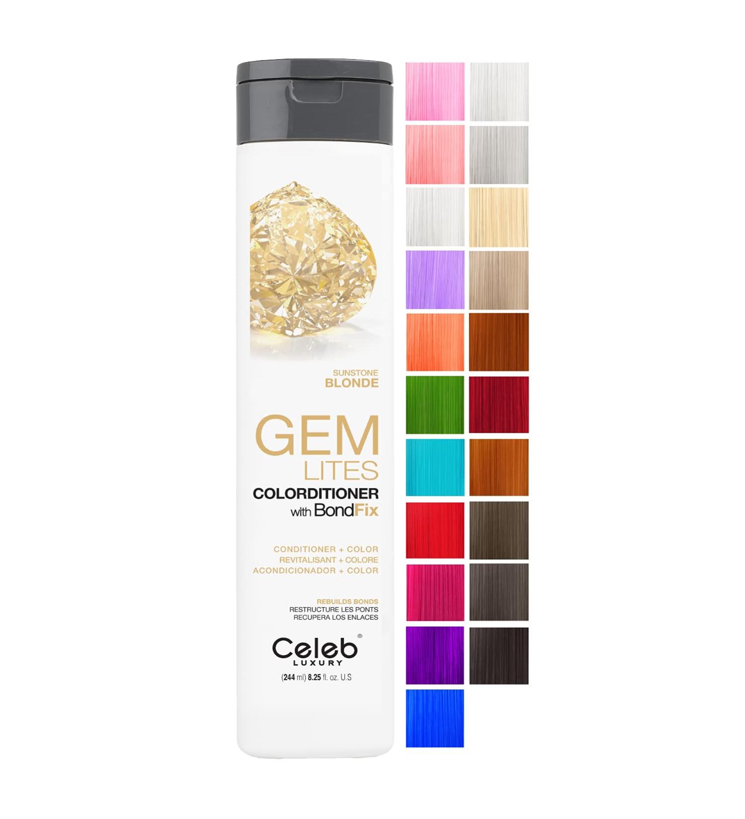 Celeb Luxury Gemlites Sunstone Colorditioner 240g | Hydrating Color Care for Vibrant Hair - International Shipping Available - Buy Online on GoSupps.com