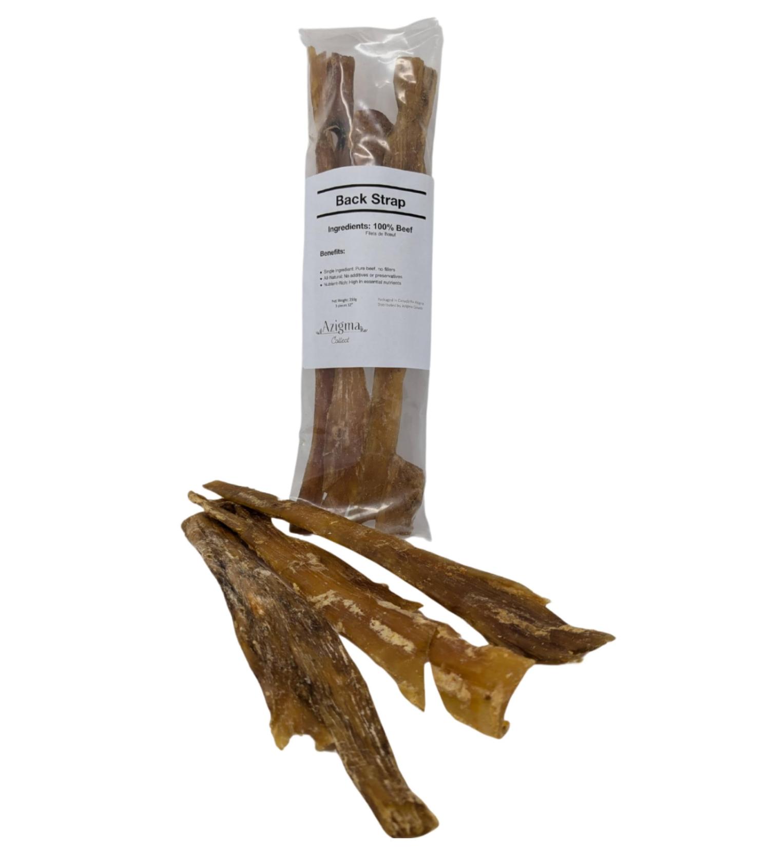 Premium Back Strap Dog Treats - 210g - Buy Online on GoSupps.com