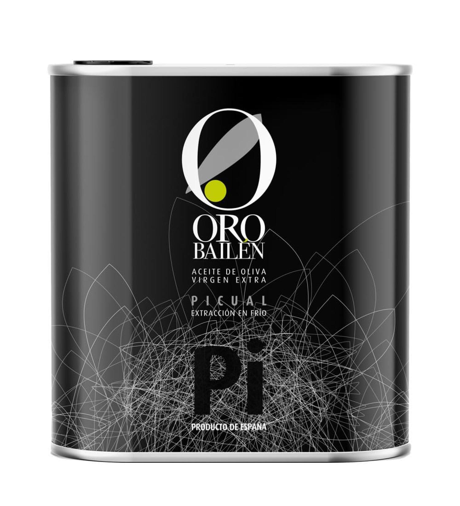 Oro Bailen Reserva Familiar Picual Extra Virgin Olive Oil 2.5L tin - Buy Online on GoSupps.com