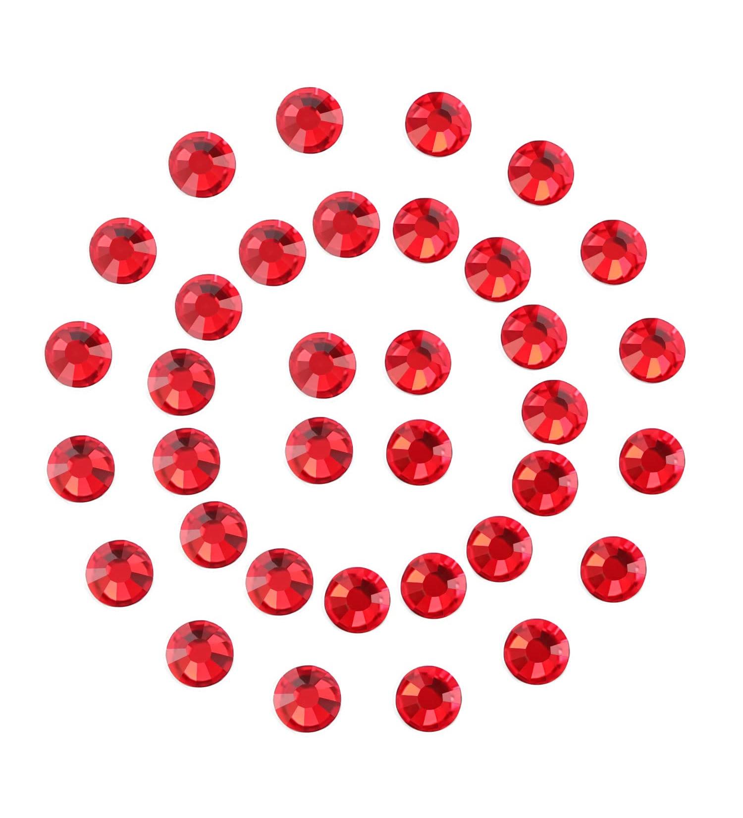 SS12 3.0mm Ruby Red Crystal Rhinestones - 1440PCS for Nail, Face, Crafts & Clothes Decoration - Buy Online on GoSupps.com
