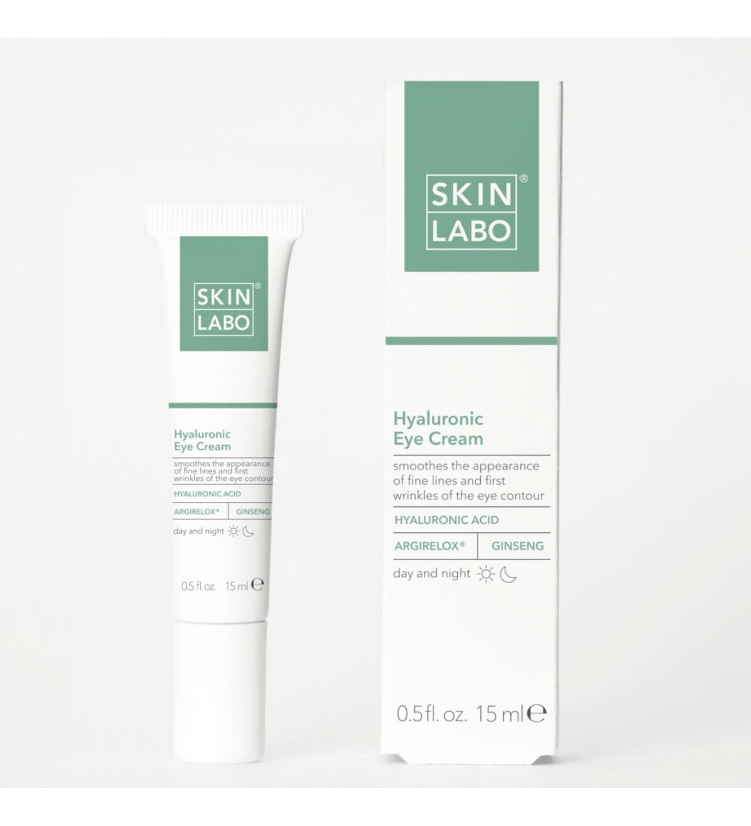 SkinLabo - Eye contour cream with hyaluronic acid reduces imperfections in the periocular area anti-wrinkle action with hyaluronic acid and ginseng - 15 ml - Buy Online on GoSupps.com