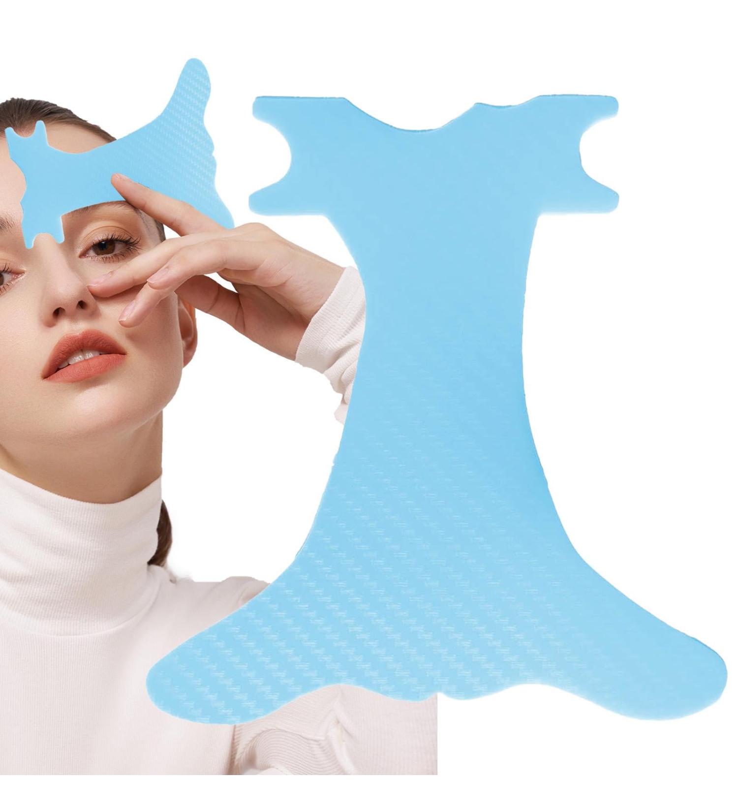 Eyebrow Template Eyebrow Drawing Guide Eyebrow positioning ruler makeup guide for defined eyebrow eyelashes lip contour Light Blue - Buy Online on GoSupps.com