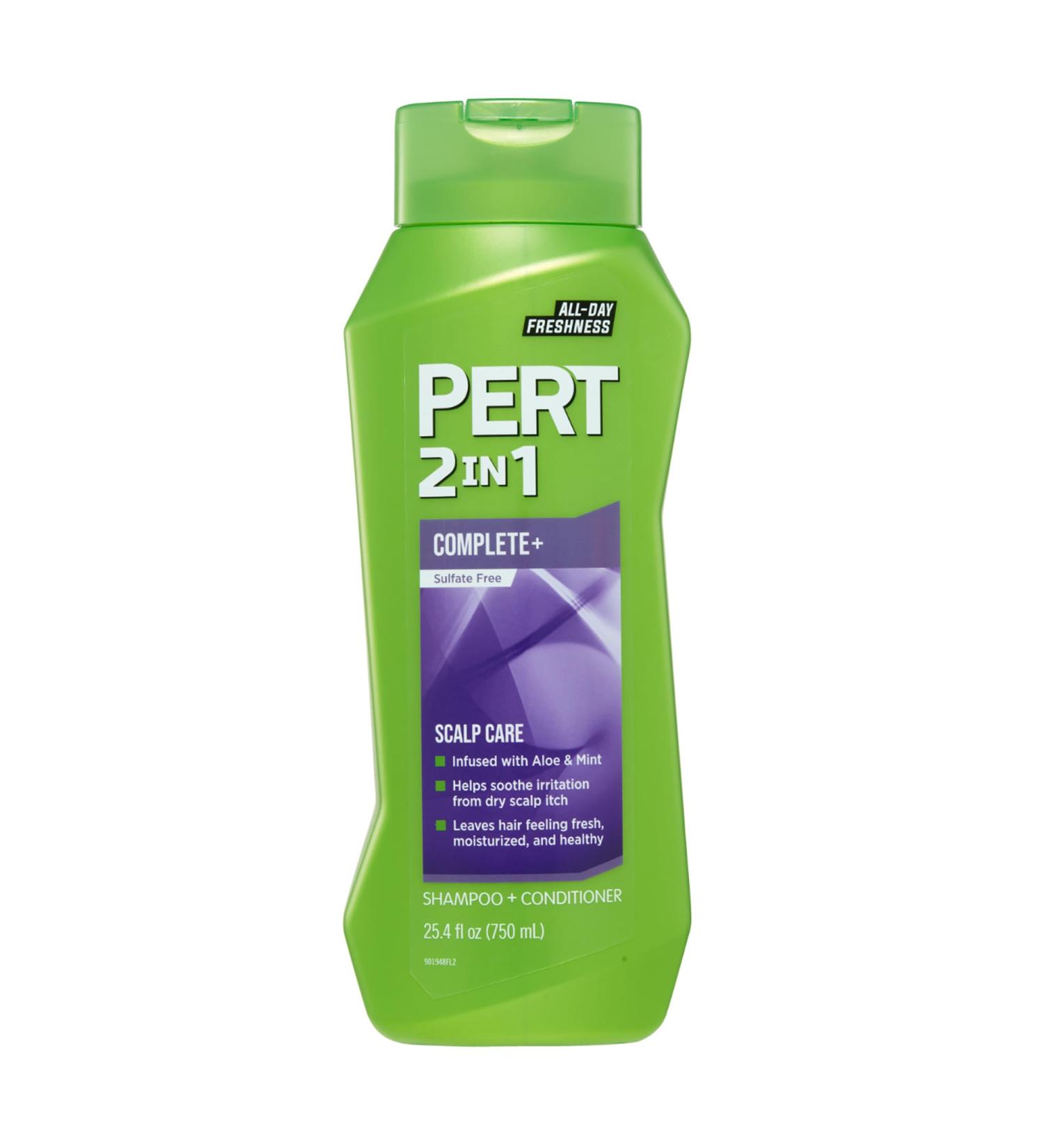 PERT 2 in 1 Scalp Care Shampoo & Conditioner - Sulfate Free Itchy Scalp Treatment - 25.4 oz for Healthy Hair - Buy Online on GoSupps.com