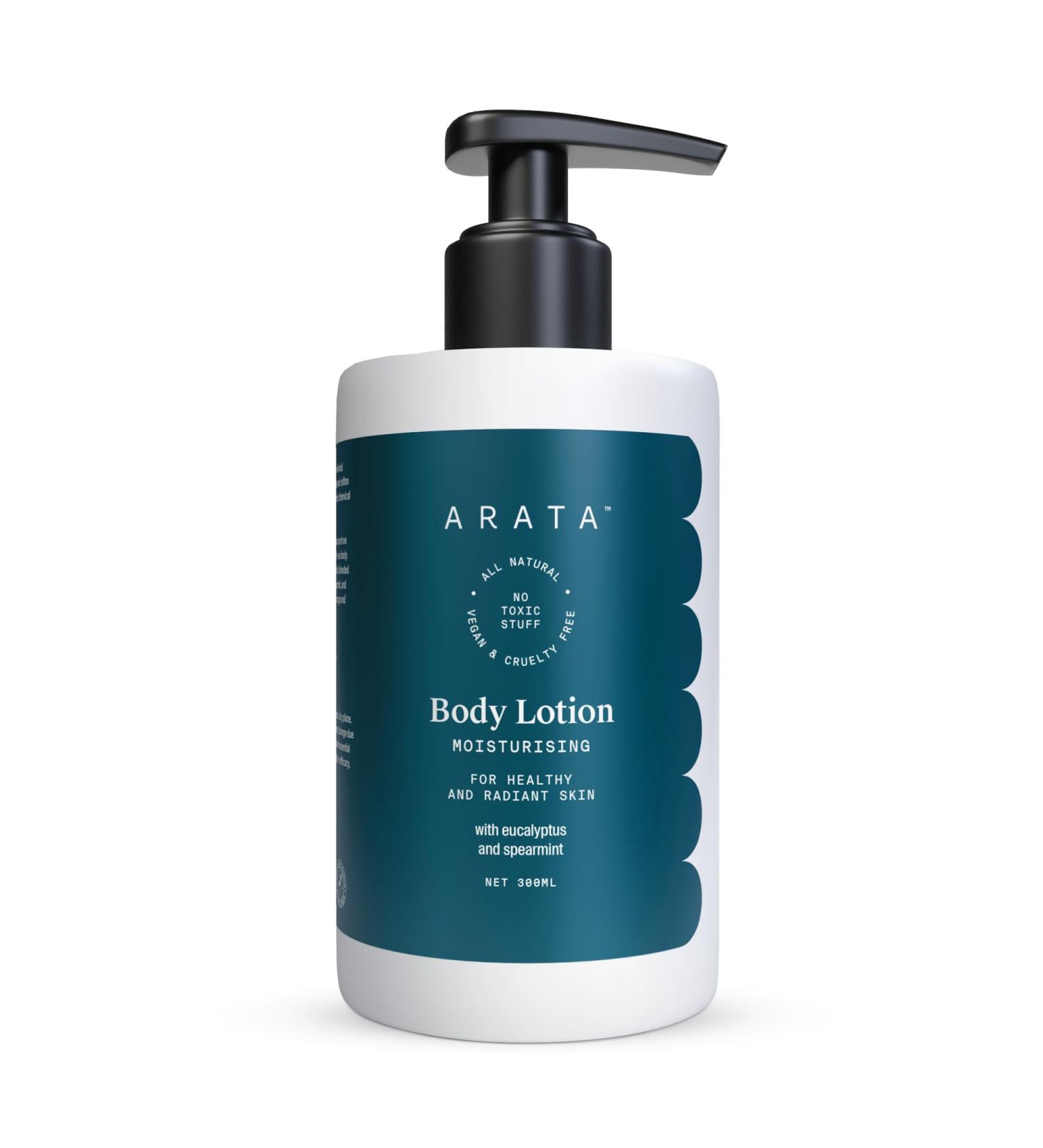 Arata Moisturizing Body Lotion for Dry Skin | Ayurvedic Cocoa Butter Coconut Oil & Shea Butter | Natural Vegan & Cruelty Free | 10 Fl Oz | International Shipping - Buy Online on GoSupps.com
