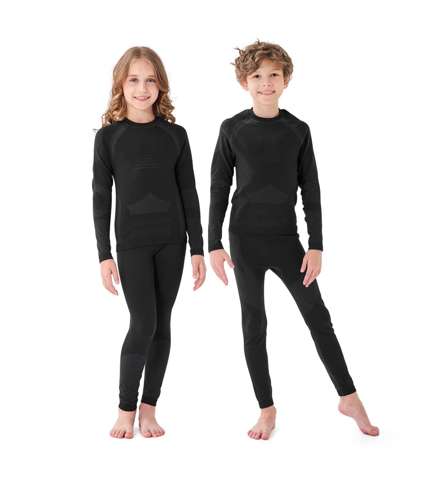 Homord Thermal Underwear for Children - Breathable Ski & Football Thermo Set for Boys & Girls (XXL: 146/152 150-155cm) - Functional Sports Wear - Buy Online on GoSupps.com