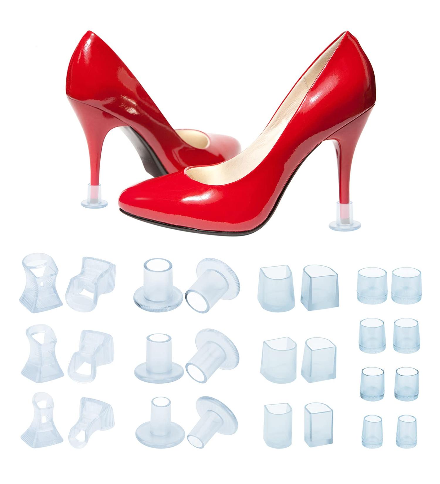 OOTSR 13 Pairs Clear Heel Stoppers - Heel Protectors for High Heels on Grass, Uneven Floors, Weddings & Outdoor Events - Buy Online on GoSupps.com