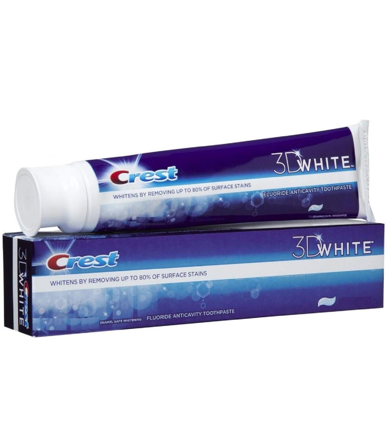 (Pack of 2 Tubes) Crest 3D White Artic Fresh ICY Cool Mint Anti-Cavity & Tooth WHITENING Toothpaste. Removes Up to 90% of Surface Stains on Teeth! Refreshing Mint Flavor! (2 Tubes 4oz Each Tube)