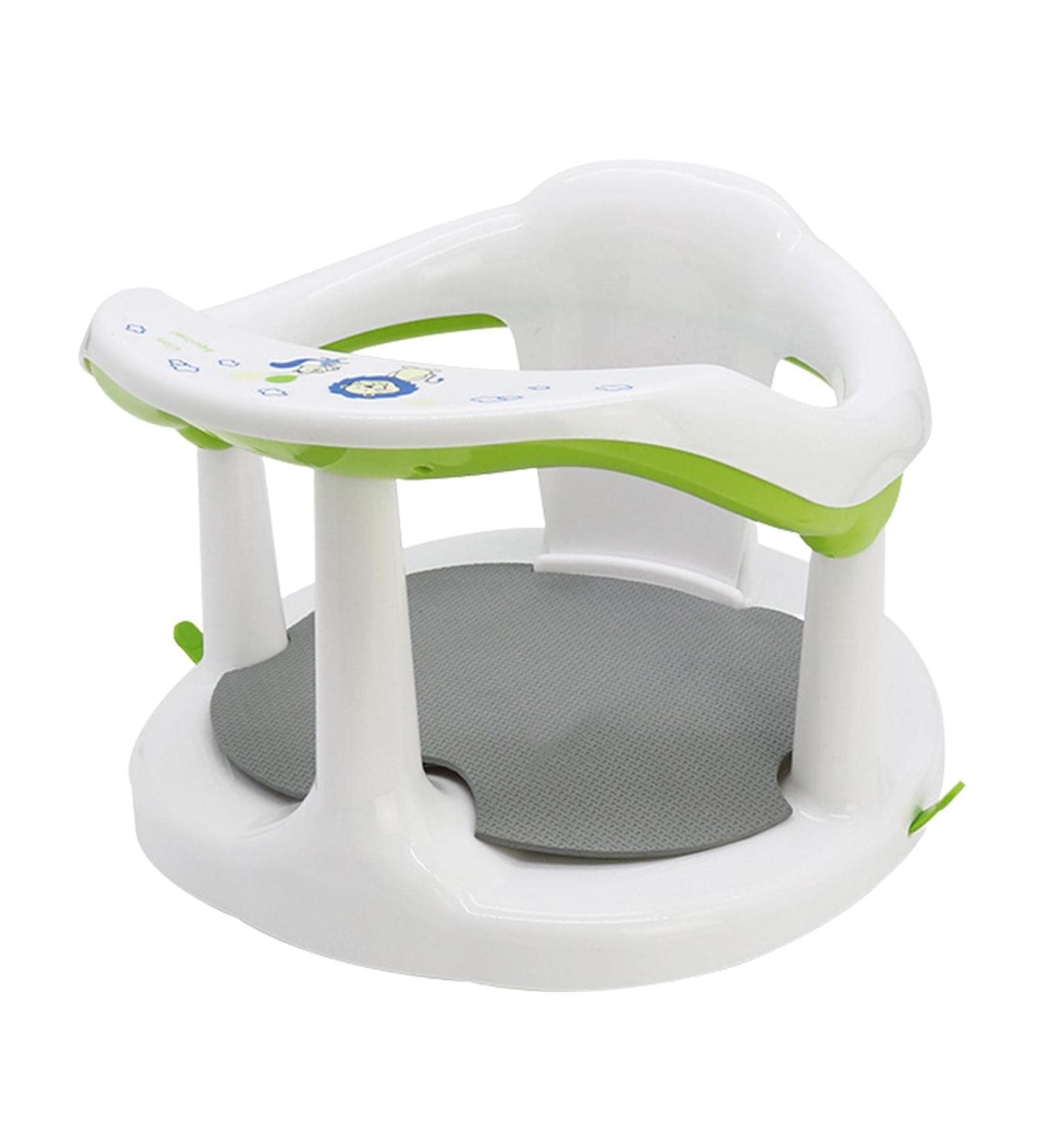 CHUWUJU Baby Bath Seat: Non-Slip Infant Chair with Suction Cups - White | Suitable for Babies 6 Months & Up - Buy Online on GoSupps.com
