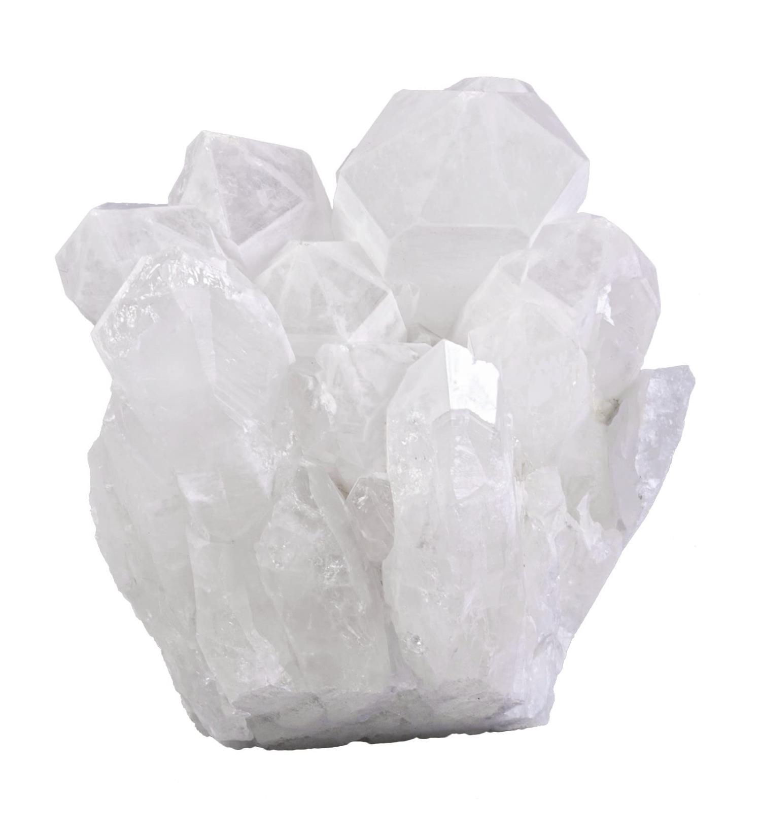 Nupuyai Natural Mountain Crystal Druse Rodstein - Irregular Crystal Cluster for Reiki Healing & Home Decoration - Medium Size Gemstone - Buy Online on GoSupps.com