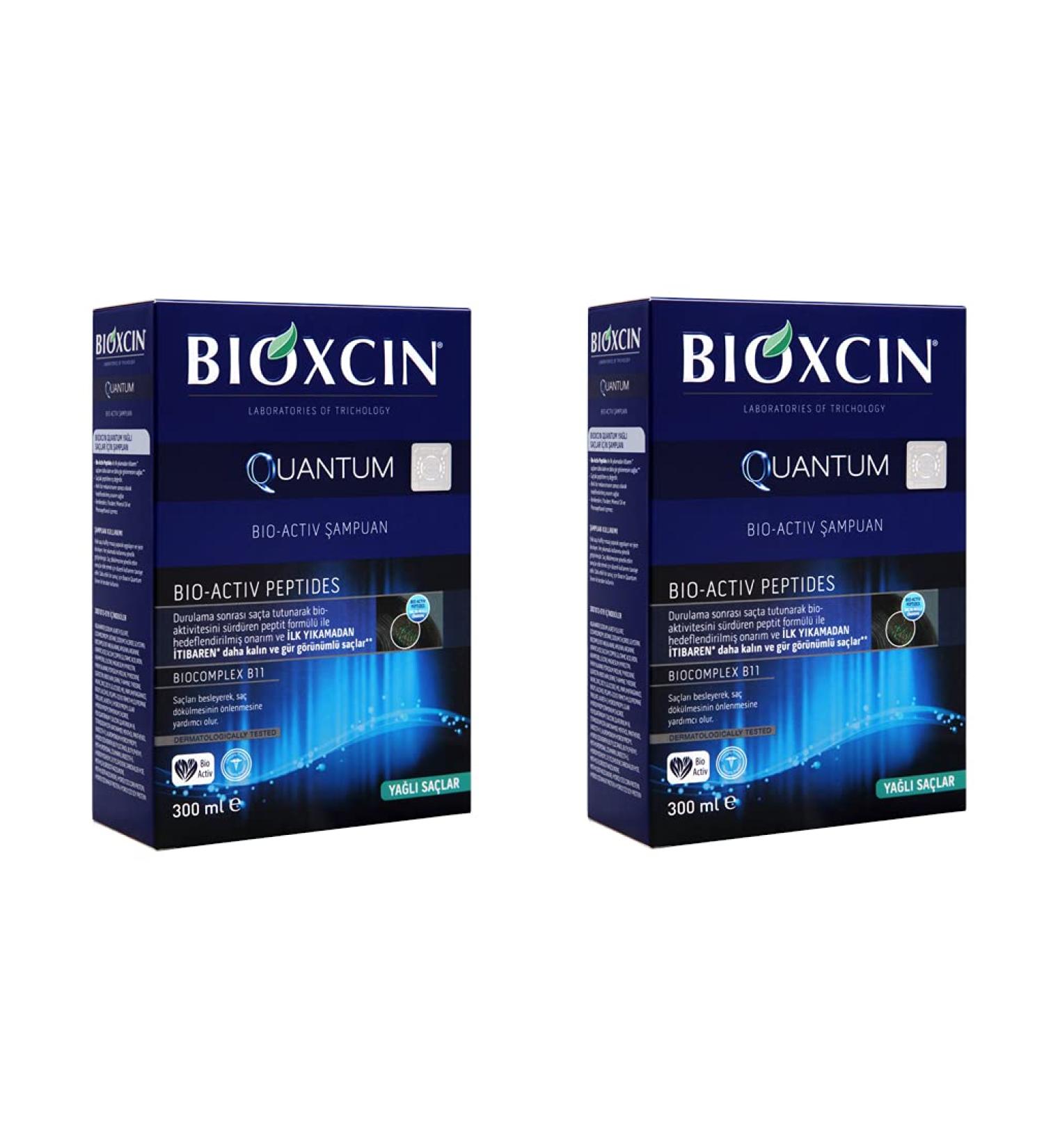 2x 300ml BIOTA Quantum Herbal Shampoo For Intensive Hair Loss Oily Hair