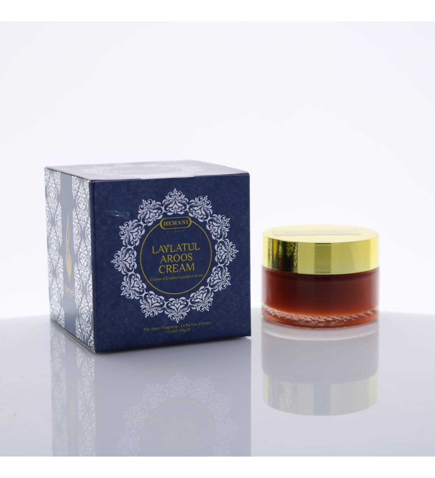 Hemani Laylatul Aroos Perfume Cream 30g Natural Perfume Cream Lightweight & Moisturizing Arabian Fragrance Perfect for Everyday Wear Great as a Gift & for Home - Buy Online on GoSupps.com