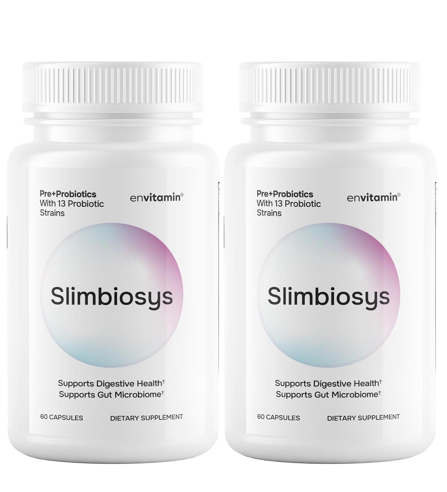 Slimbiosys Ultra Probiotic Capsule - Pre & Probiotics for Women & Men - Support Your Microbiome (2 Pack Slimbiosys) Slimbiosys 120 Count (Pack of 1) - Buy Online on GoSupps.com