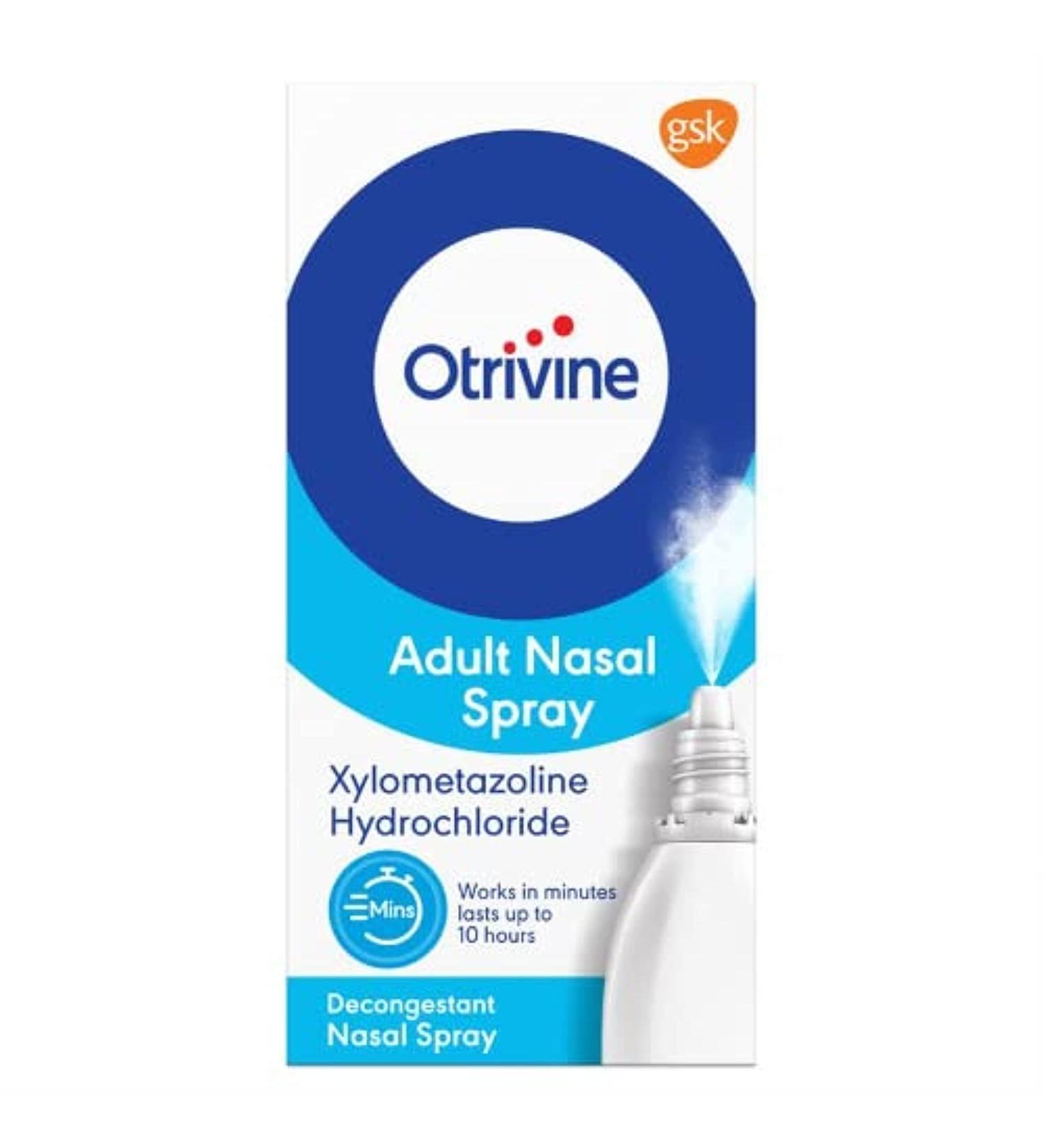 Otrivine Nasal Spray 10ml - Fast Acting Congestion Relief for Adults - Buy Online on GoSupps.com