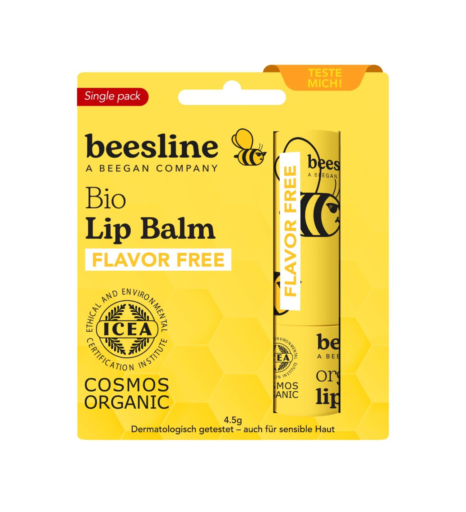 Beesline Organic Lip Balm Flavor Free Beeswax Lip Balm for Dry Lips Beegan Tasteless Nourishment - Buy Online on GoSupps.com
