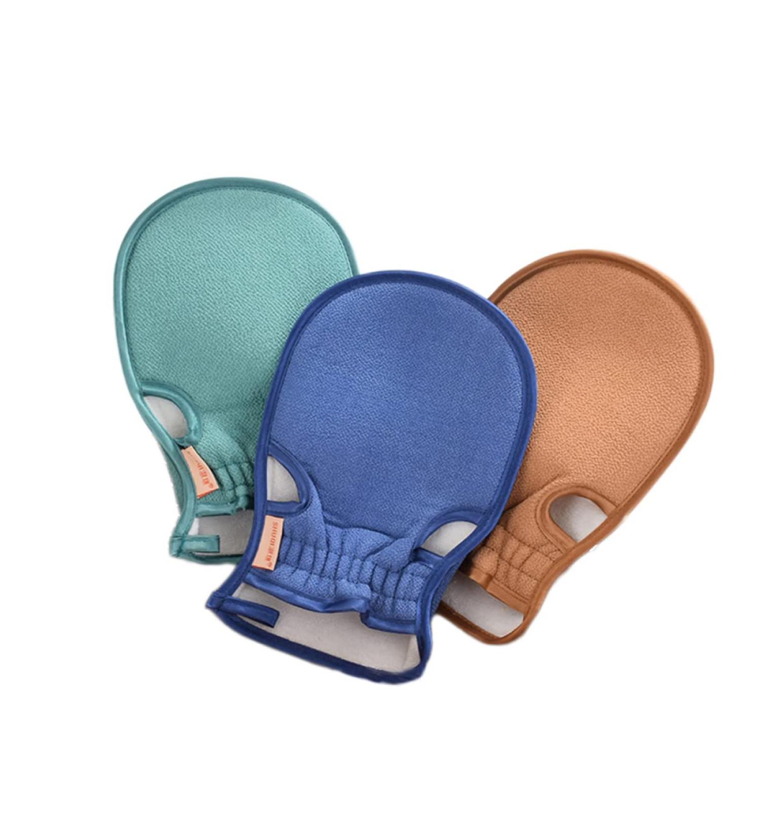 FOMIYES Fashion Gloves Bath Sponge Infant Mittens Shower Sponge Exfoliating Mitt Baby Rough Grain Bath Towel - Buy Online on GoSupps.com