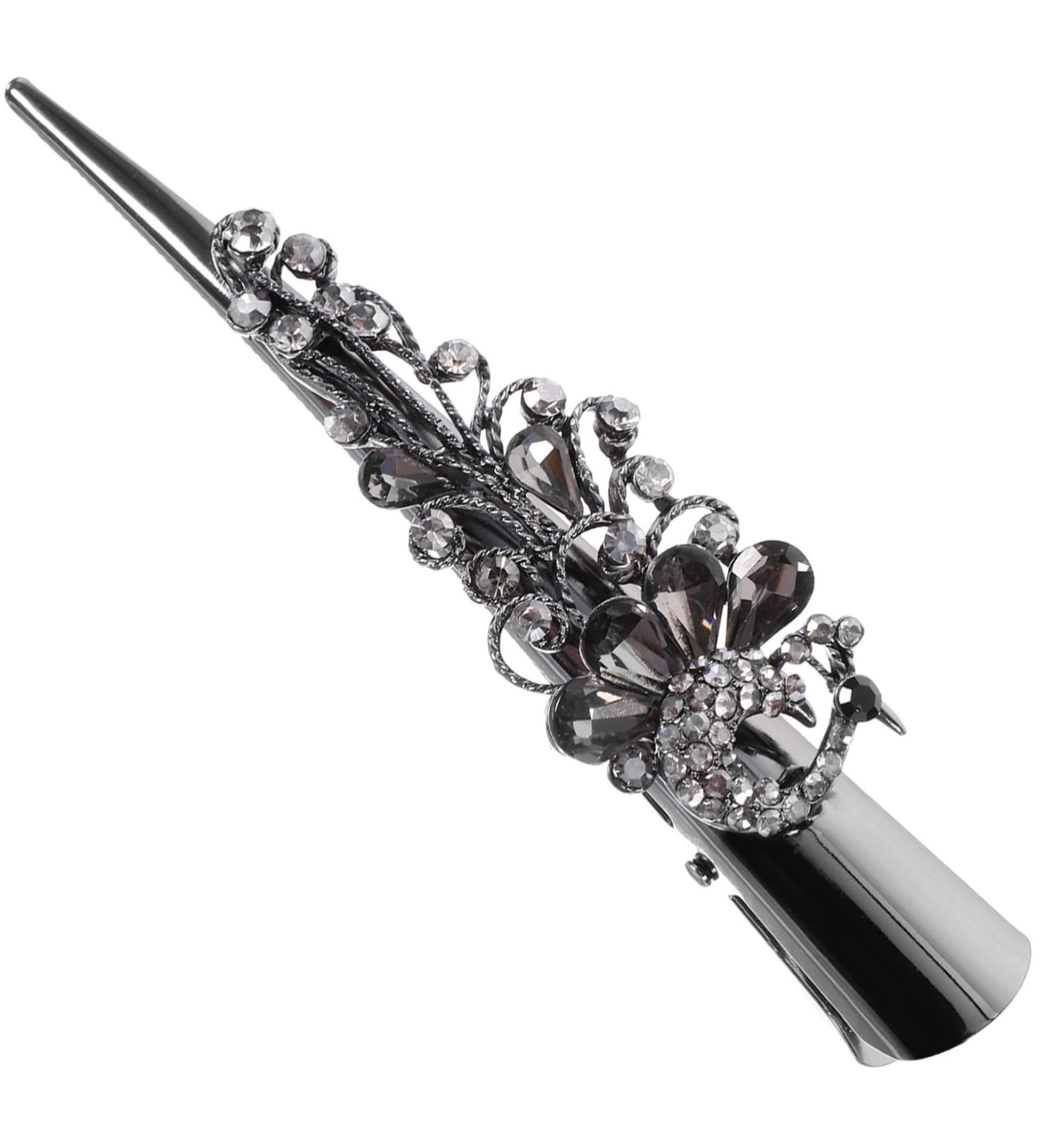 minkissy Korean version unique clips for hair headgear large girls hair accessories Miss sharp mouth clip women's hair clips for thin hair rhinestones decorate horn clip hairpin - Buy Online on GoSupps.com