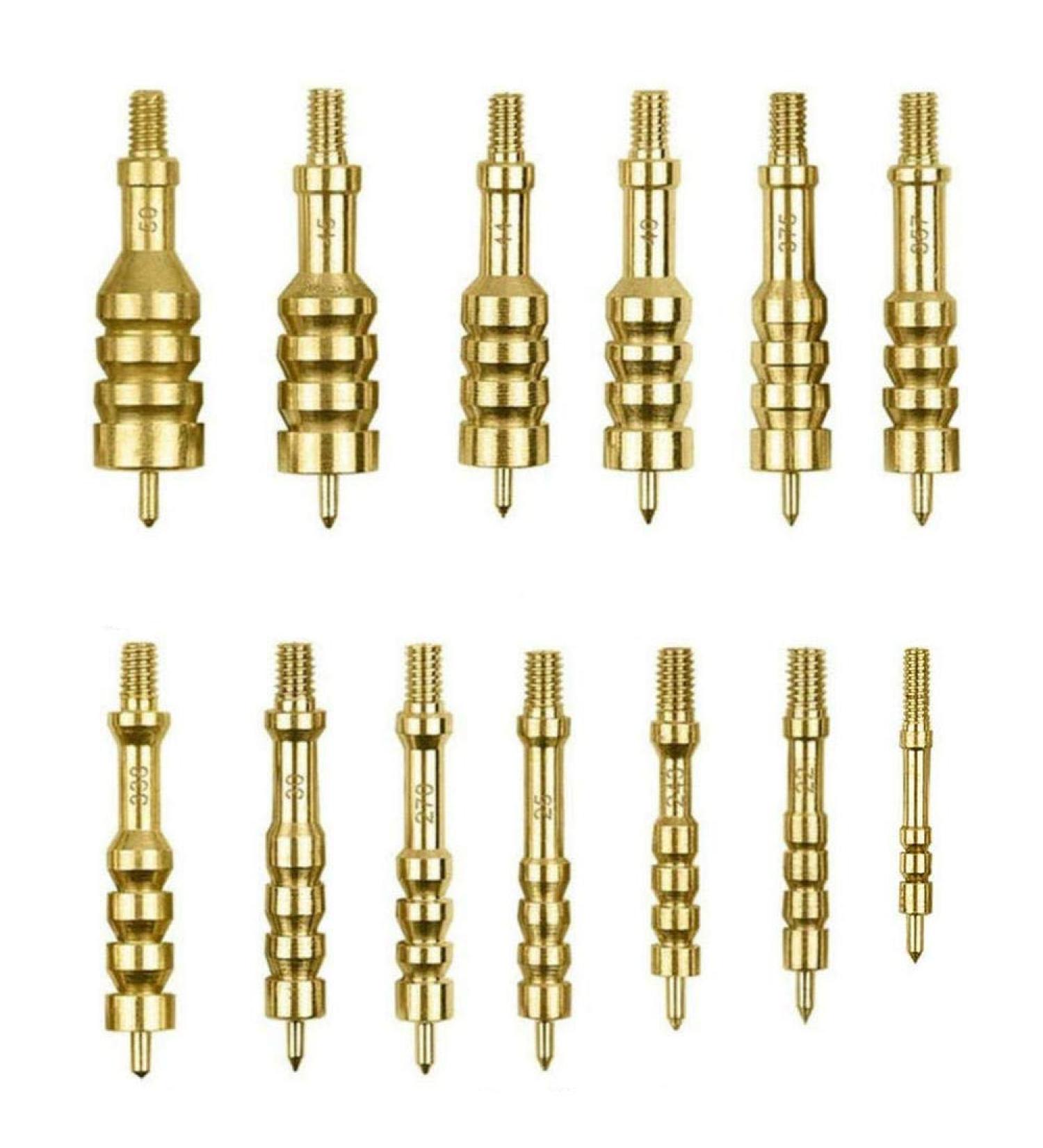 iunio Solid Brass Gun Cleaning Jag Set with 13-Jags and Storage Case - Rifle Maintenance and Cleaning Kit - Buy Online on GoSupps.com