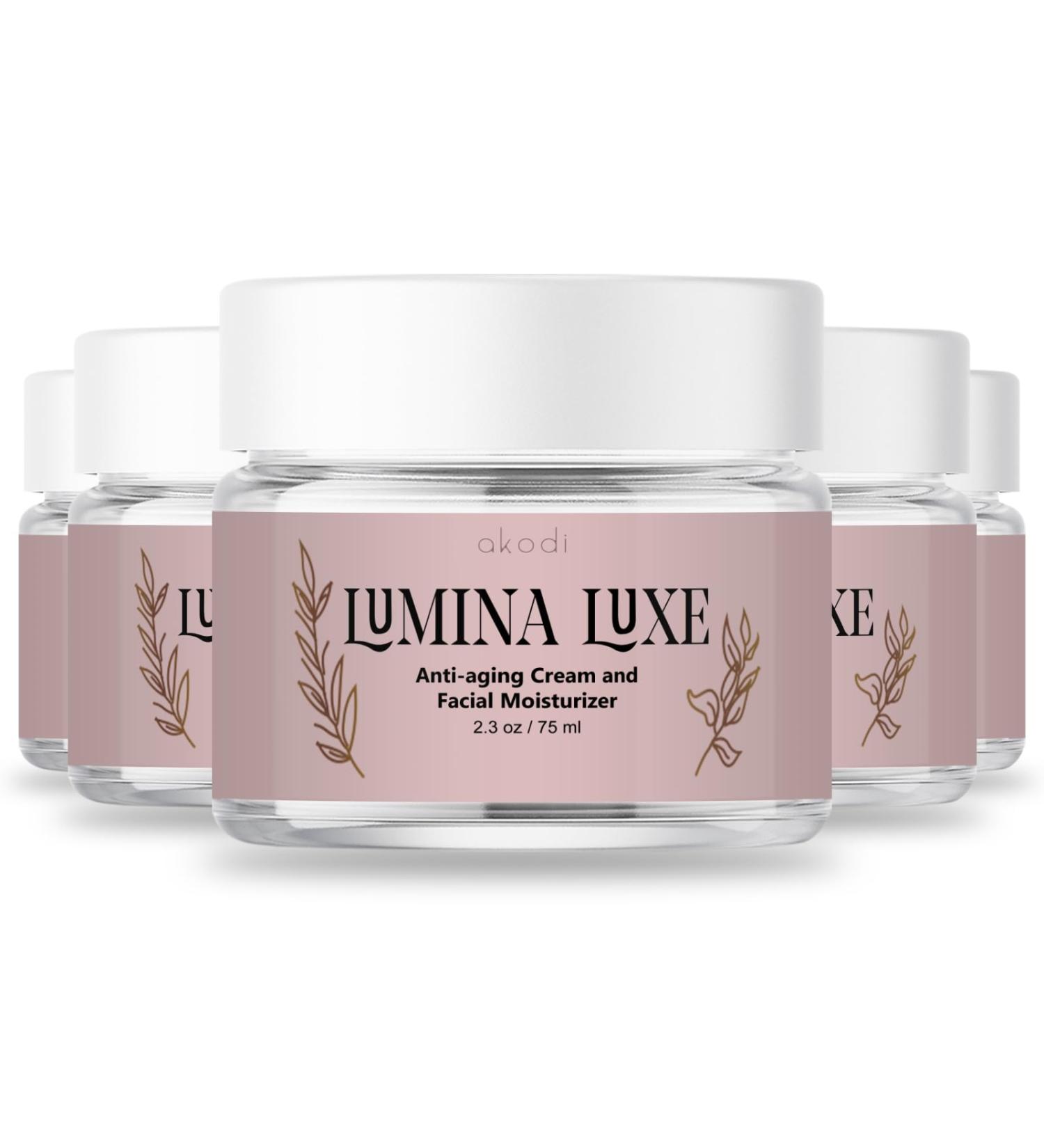 akodi Lumina Luxe - Lumina Luxe Anti-aging Cream - Lumina Luxe Rejuvenating Moisturizer - 5 pack/10 oz