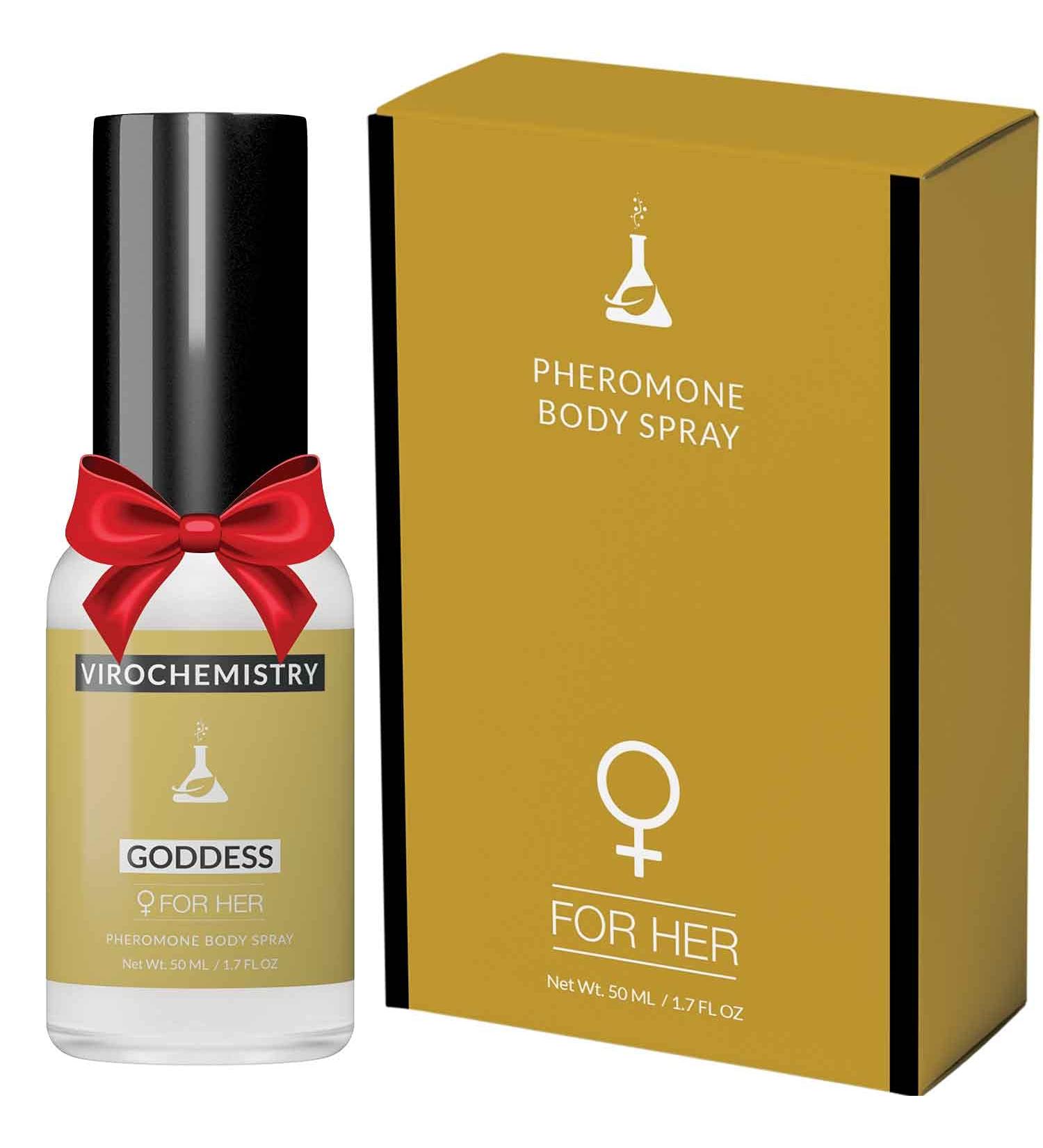 Pheromones For Women (GODDESS) Body Spray - Elegant Ultra Strength Organic Human Pheromones Fragrance Body Spray 50mL - Human Grade Pheromones to Attract Men  - Buy Online on GoSupps.com