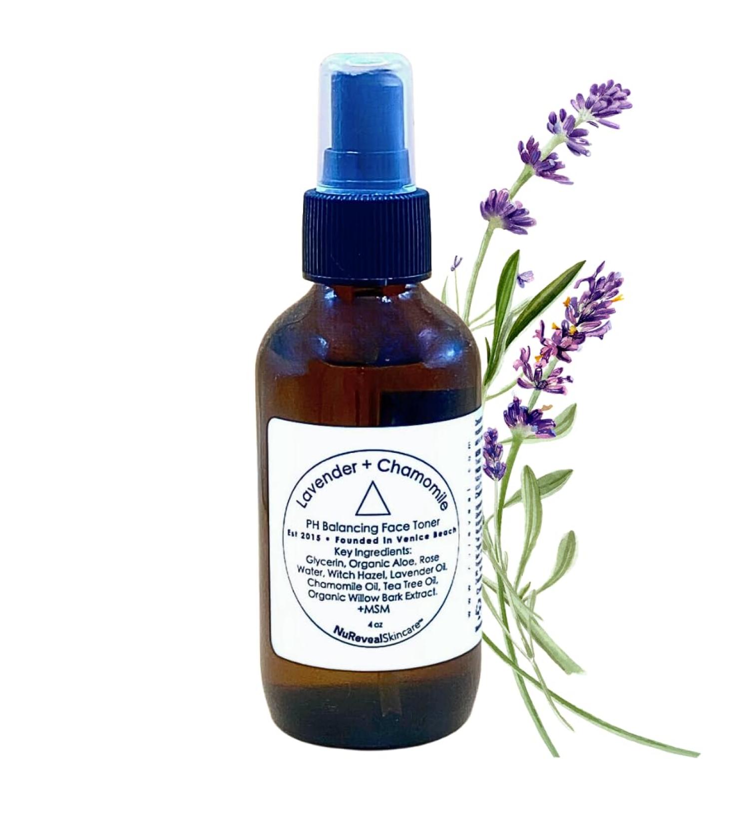 PH Balancing Facial Toner - Essential Oils Witch Hazel Tea Tree Lavender & Chamomile - Cruelty-Free & Vegan - 4 oz - Buy Online on GoSupps.com