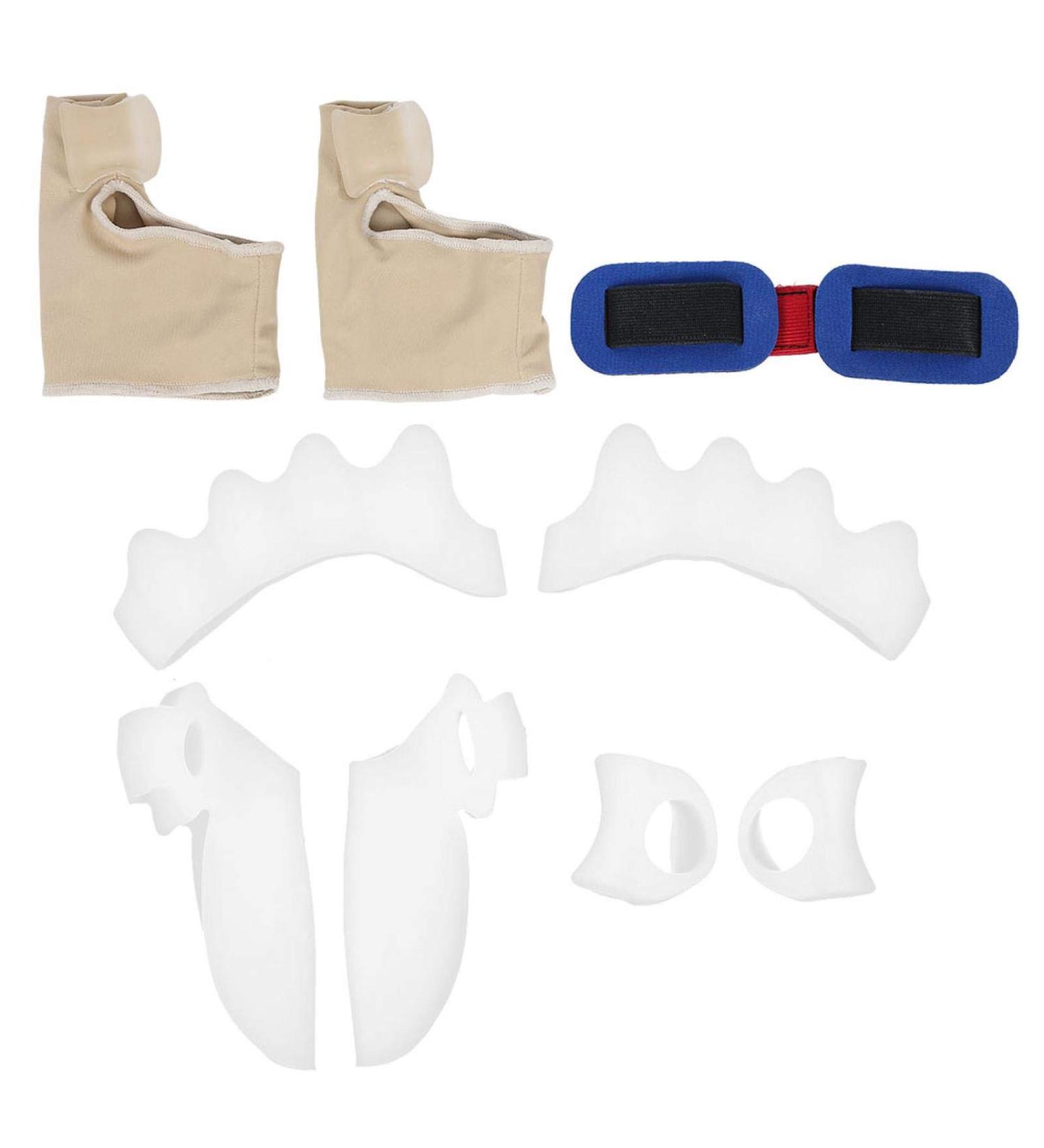 Bunion Corrector Set | Silicone Gel Pads for Hallux Valgus & Hammer Toe Relief | International Shipping - Buy Online on GoSupps.com