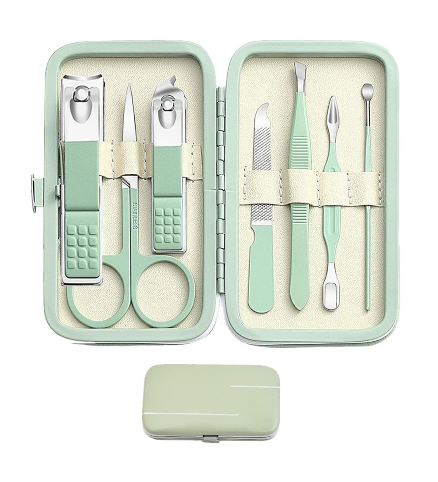 High-Quality Manicure Set for Men & Women - Portable Nail Care Kit with Travel Case | Perfect Gift for Grooming & Parties - Buy Online on GoSupps.com