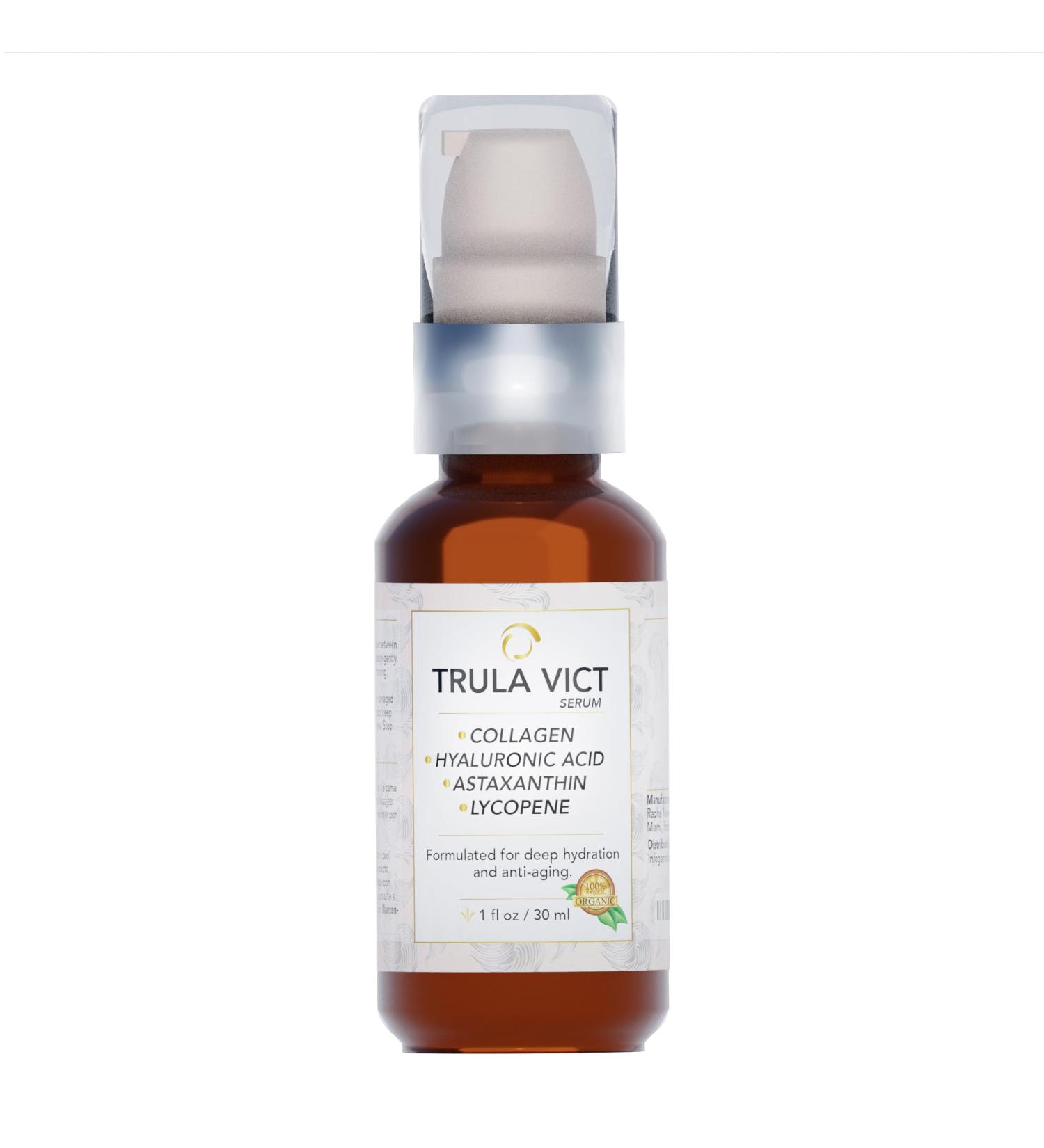 Buy Facial & Neck Organic Serum - Anti-Aging Collagen Hyaluronic Acid Vitamin C & E - Powerful Moisturizer for Him & Her - Ship Worldwide - Buy Online on GoSupps.com