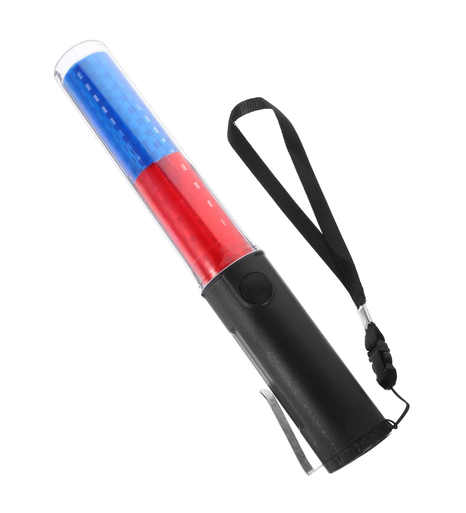 TOPPERFUN Traffic Wand LED Traffic Control Night Wands Red and Blue Safety Light Wands Air Marshaling Signal Wand LED Glow Sticks for Airport Parking Car Directing B - Buy Online on GoSupps.com