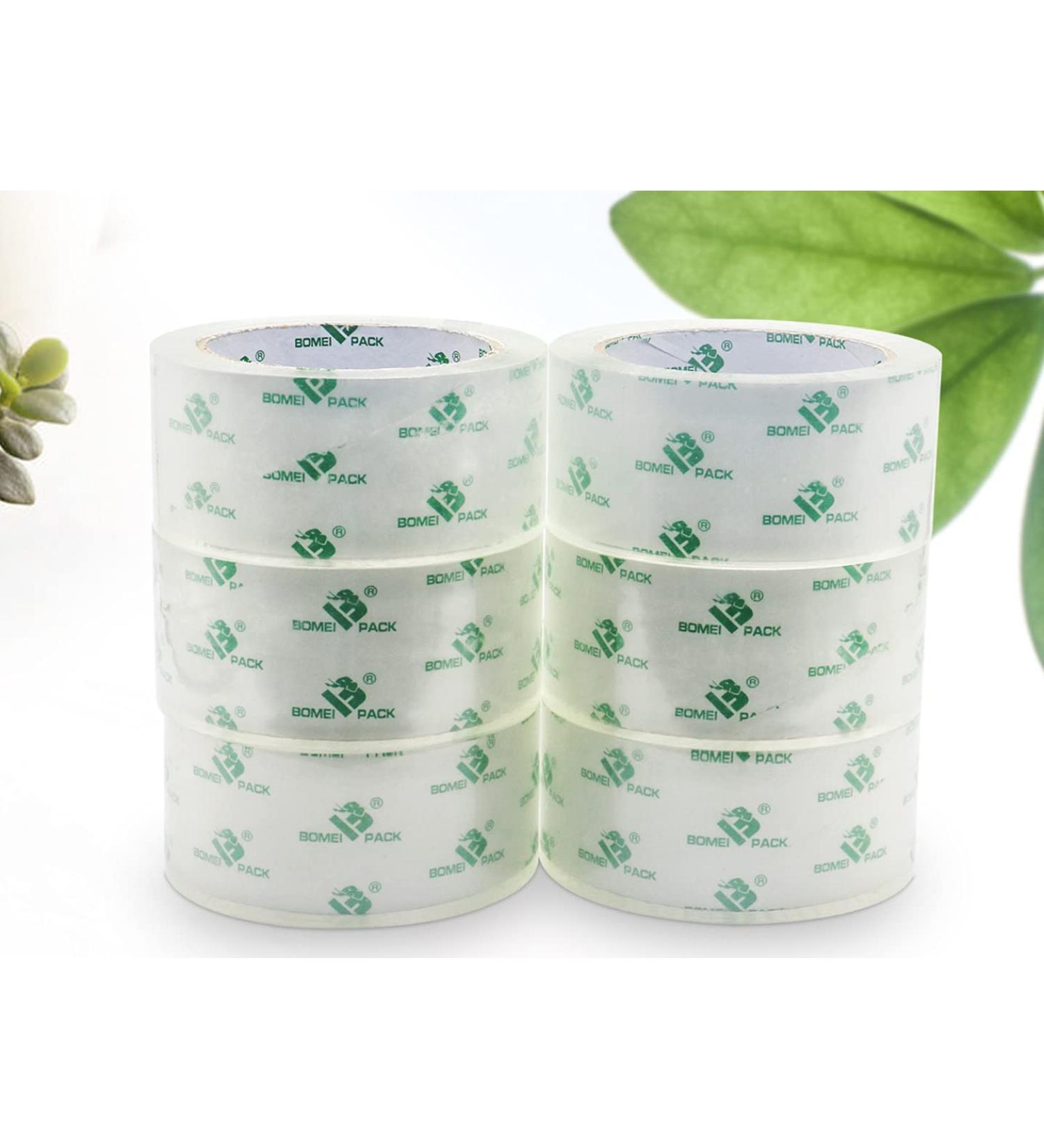 BOMEI PACK Crystal Clear Packing Tape  Packaging Tape Refill Rolls  6 Rolls 2Mil x1.88 60 Yards for Sealing  Moving  Shipping  Office&Storage 6 PACK: 2mil*1.88inch*60yds - Buy Online on GoSupps.com