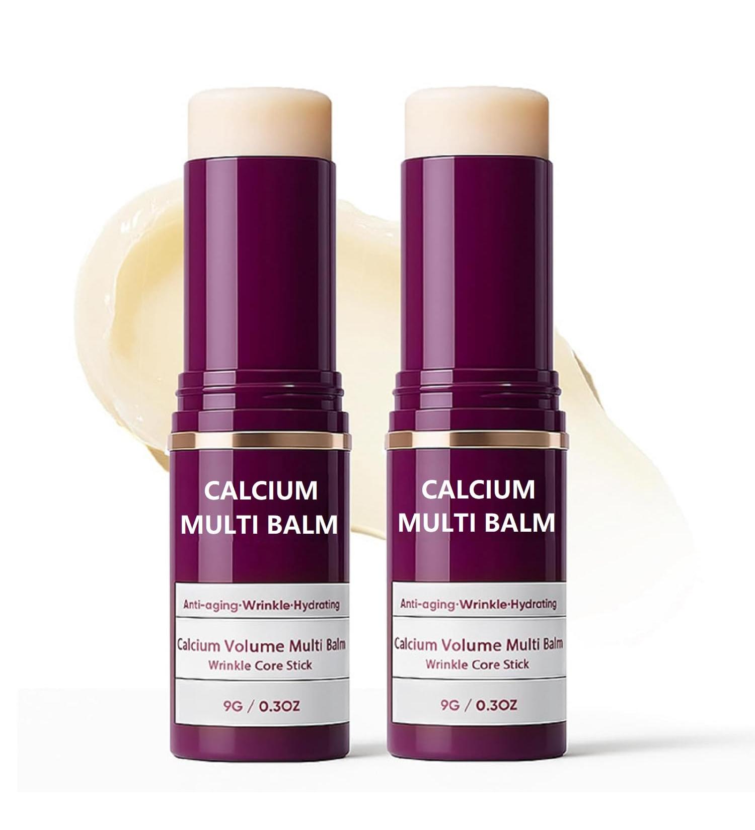 2Pcs Calcium Multi Balm Calcium Volume Multi Balm Korean Collagen Moisturing Stick Hydrating Anti-aging Suitable for Eyes Neck Face. - Buy Online on GoSupps.com